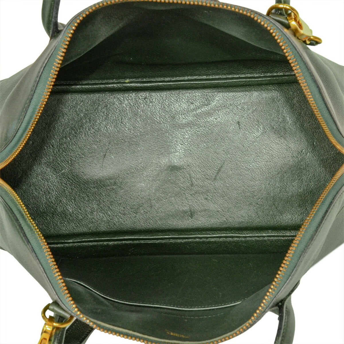 Hermes Bolide Green Ardennes Leather Handbag (Pre-Owned)
