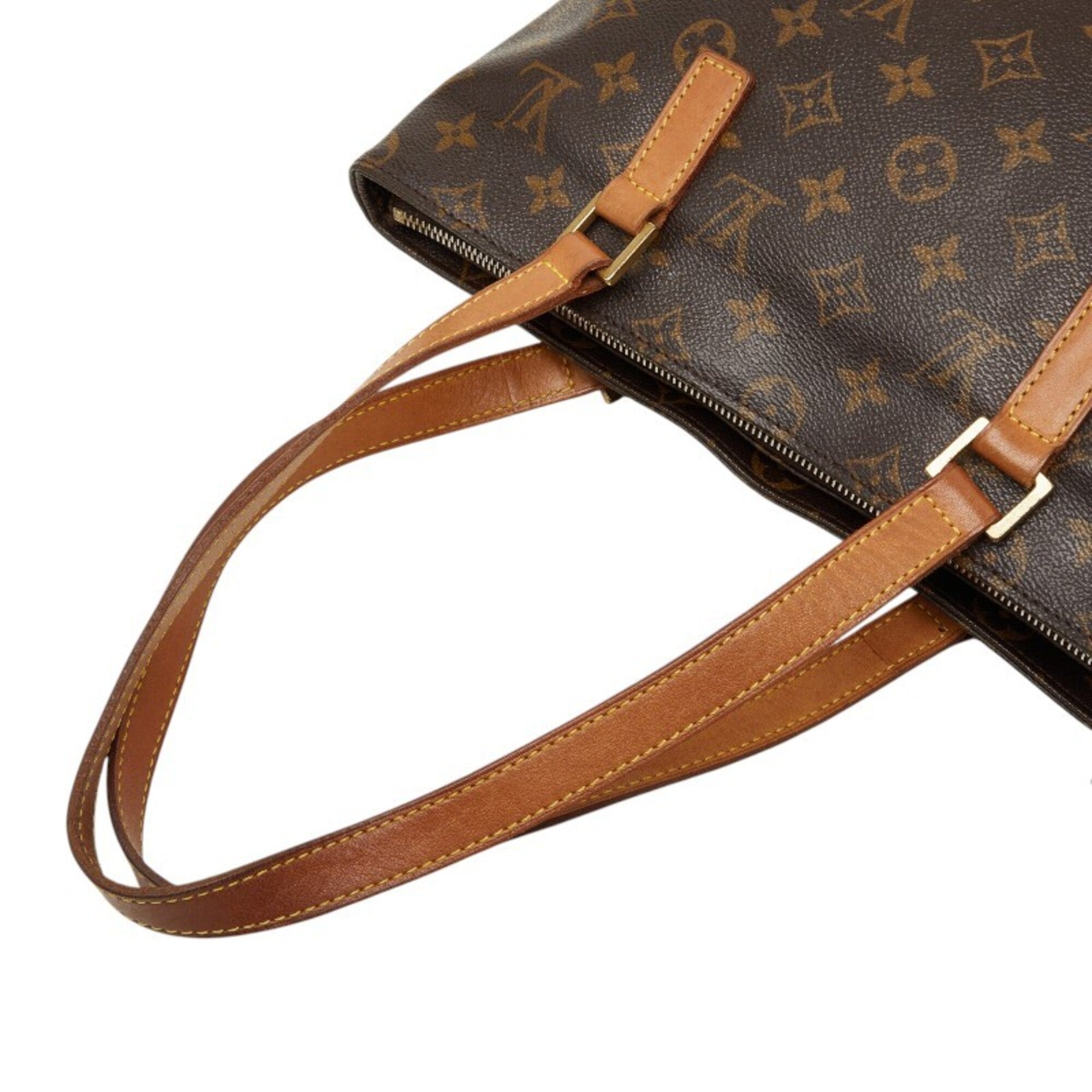 Louis Vuitton Brown Pvc Leather Shoulder Bag Tote Bag (Pre-Owned)