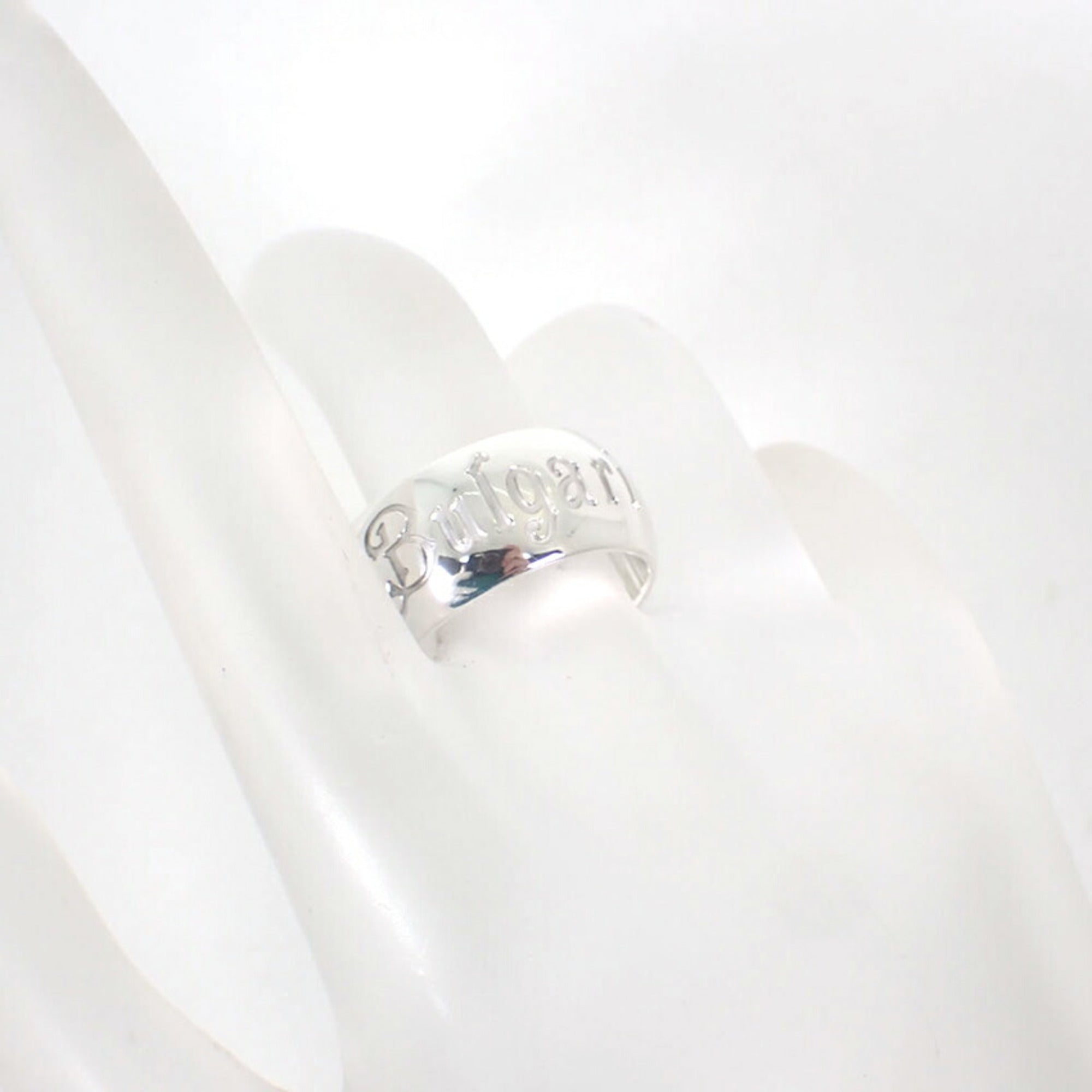 Bvlgari Sterling Silver 925 Band Ring (Pre-Owned)