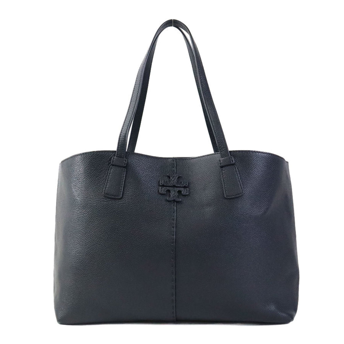 Tory Burch Black Leather Handbag (Pre-Owned)