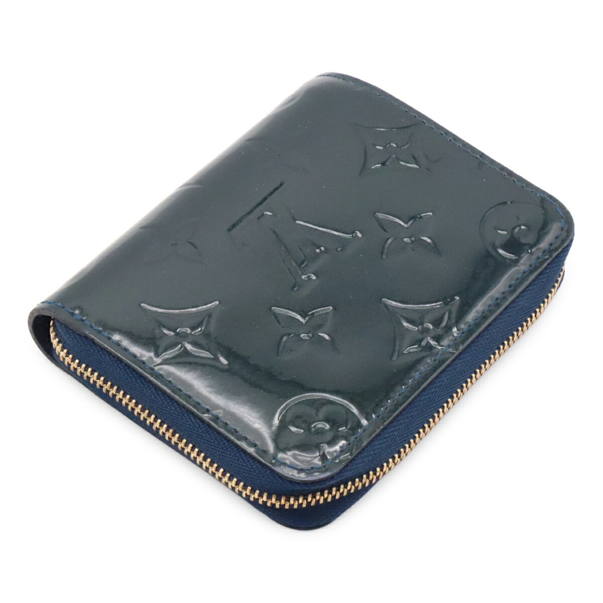 Louis Vuitton Blue Nuit Leather Coin Purse/Coin Case (Pre-Owned)