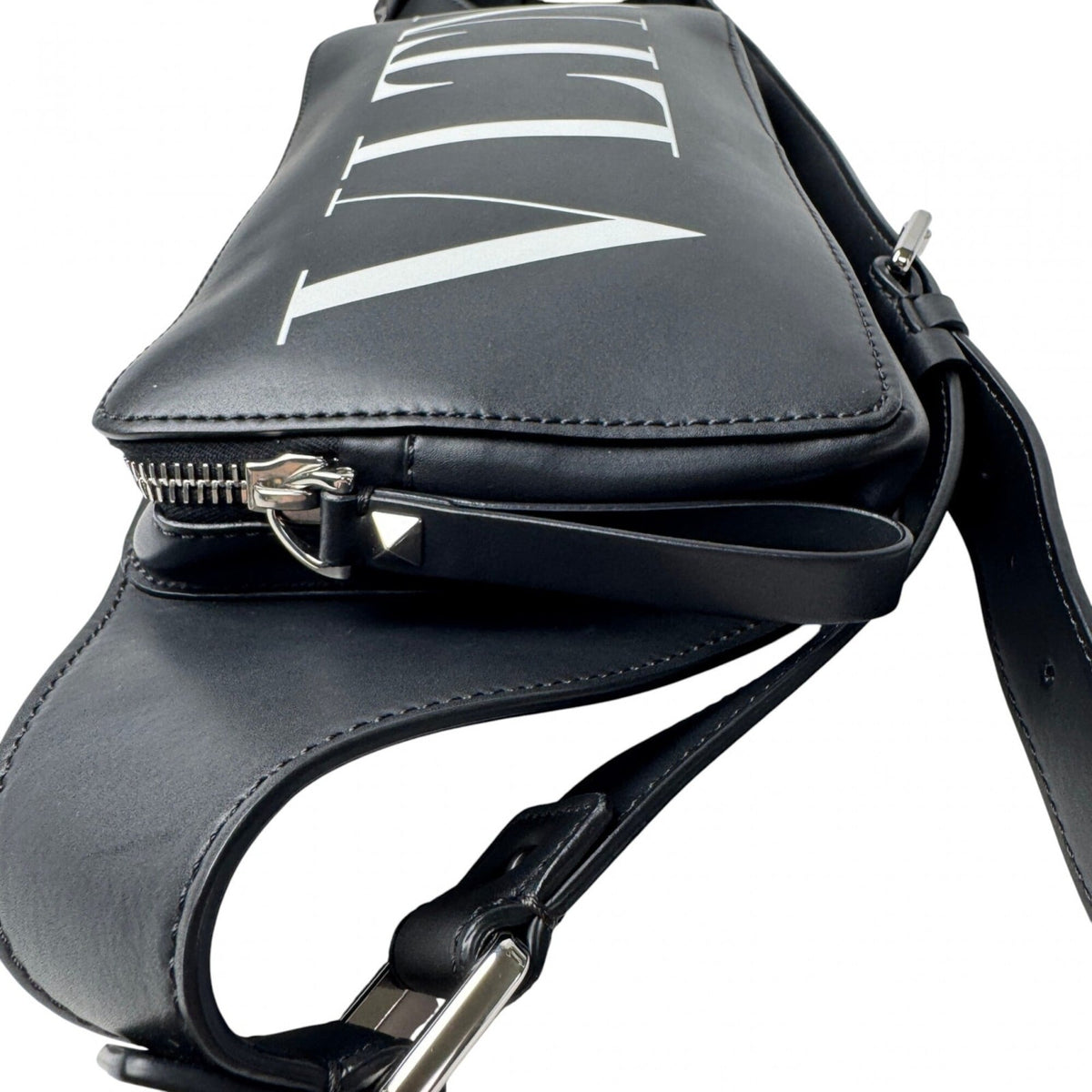 Valentino Garavani Black Leather Sling Bag (Pre-Owned)
