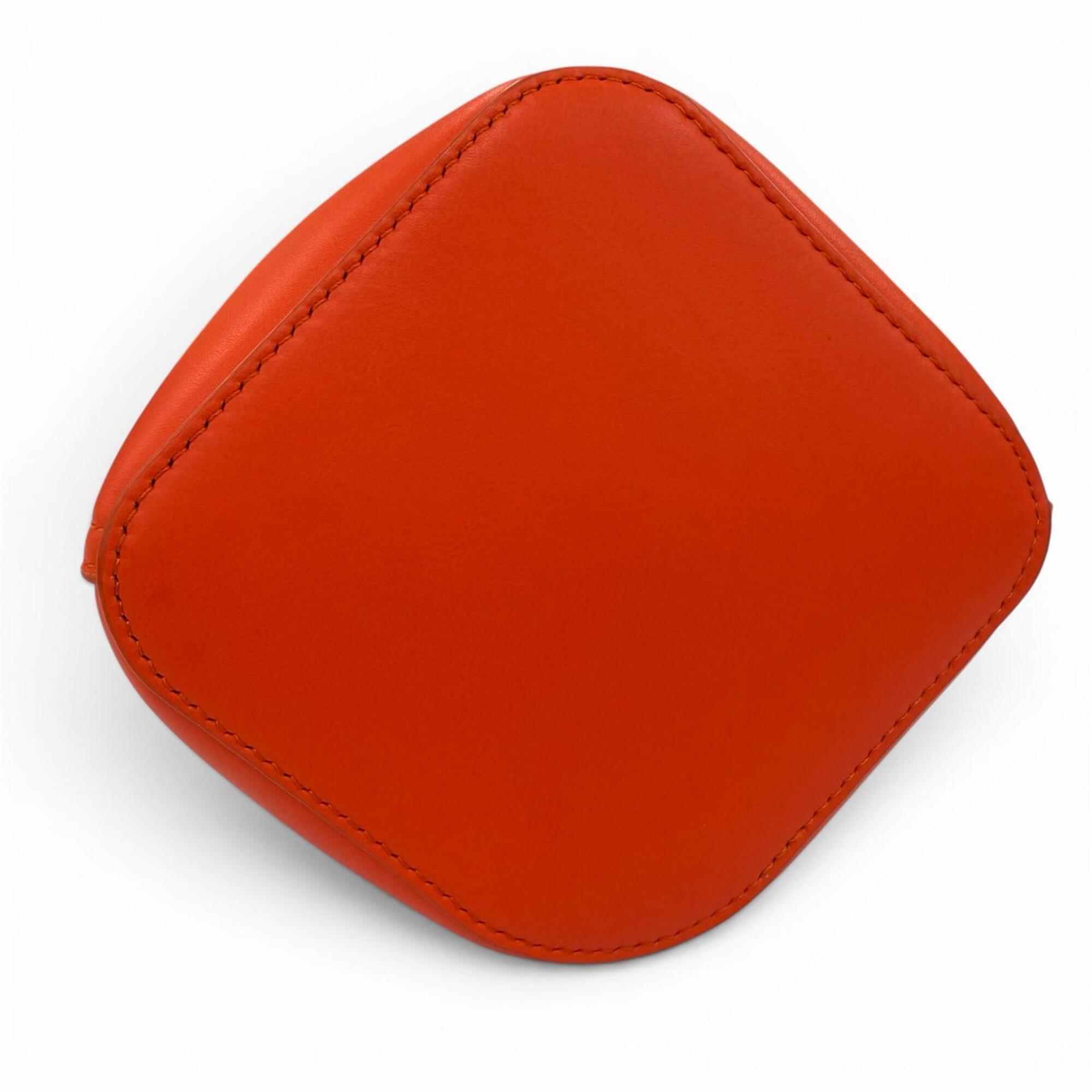 Loewe Orange Leather Handbag Shoulder Bag (Pre-Owned)