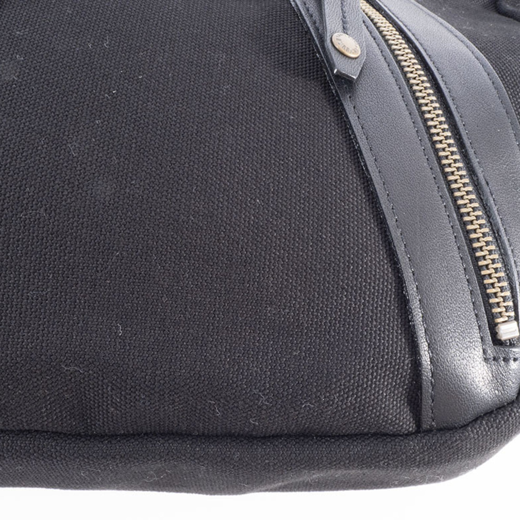 Burberry Black Canvas Leather Shoulder Bag (Pre-Owned)