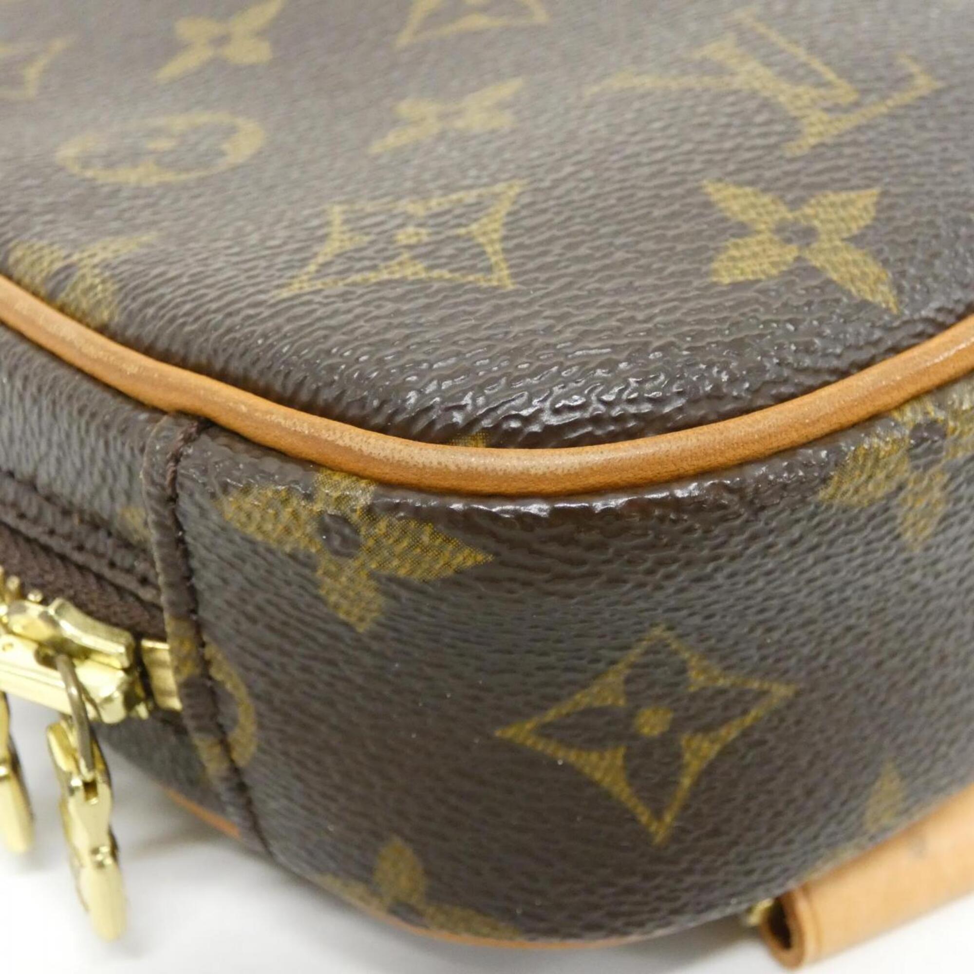 Louis Vuitton Monogram Marron Coated Canvas Pochette Shoulder Bag Sling Bag (Pre-Owned)