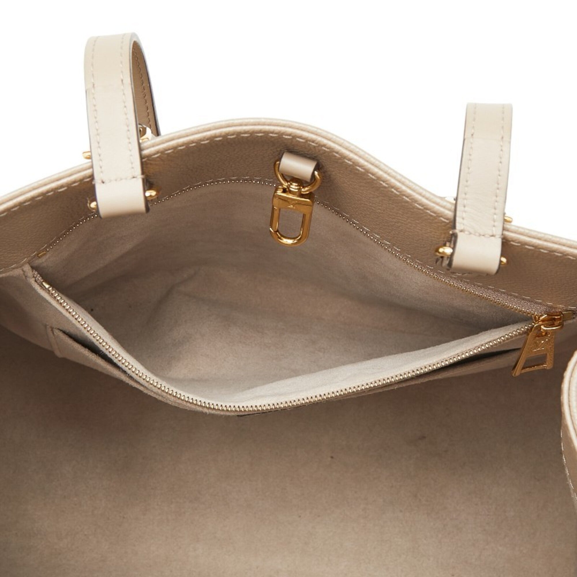 Louis Vuitton Beige Tourterelle Leather Handbag Shoulder Bag (Pre-Owned)