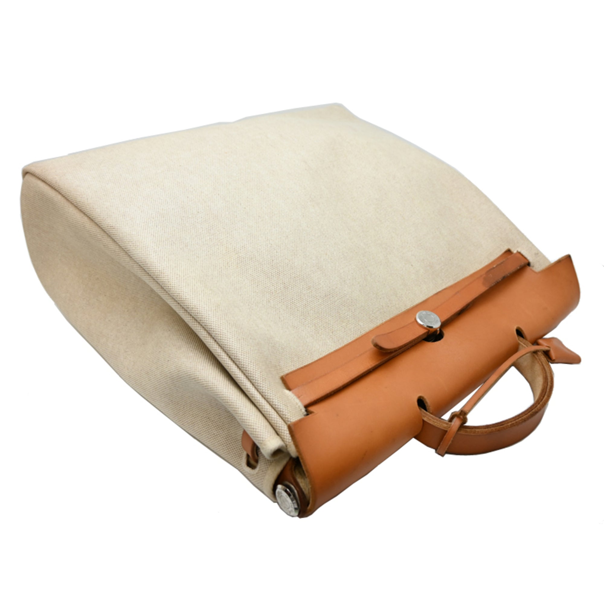 Hermes Beige Natural Toile H Handbag (Pre-Owned)