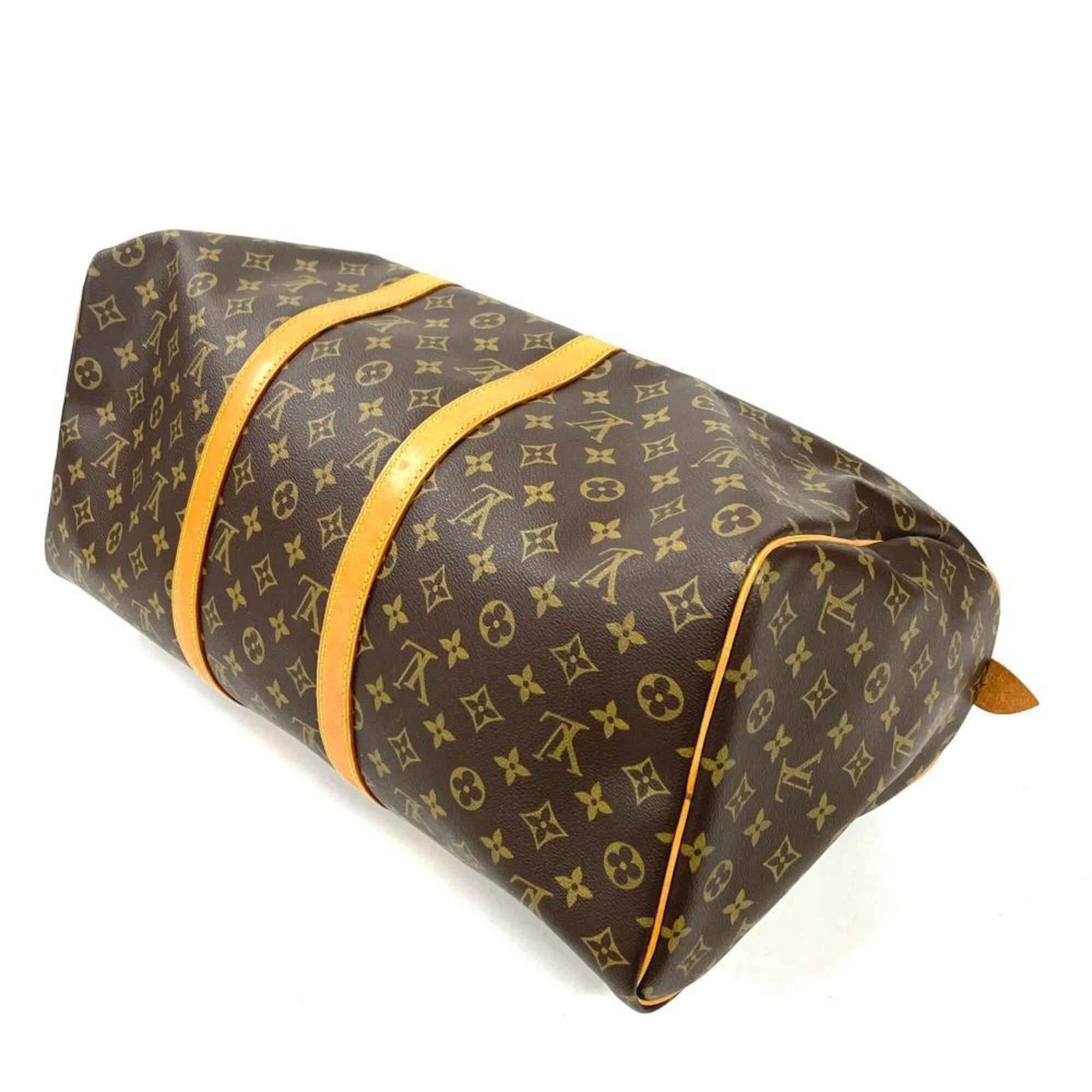Louis Vuitton Brown Monogram Canvas Boston Bag (Pre-Owned)