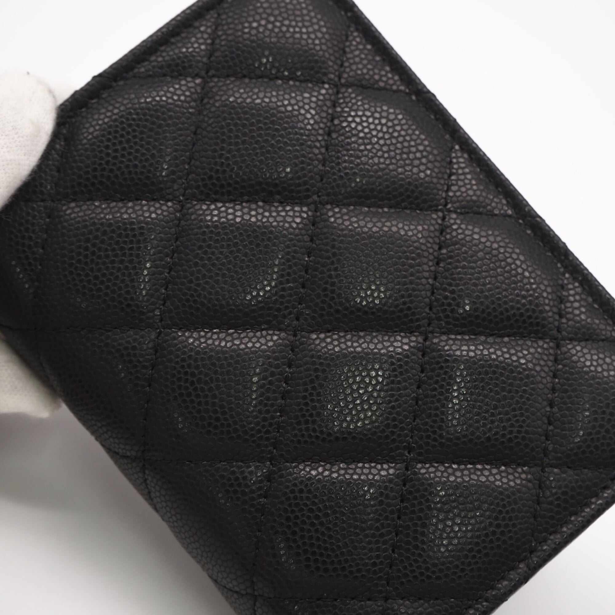 Chanel Matelasse Black Grained Calfskin Shoulder Bag (Pre-Owned)
