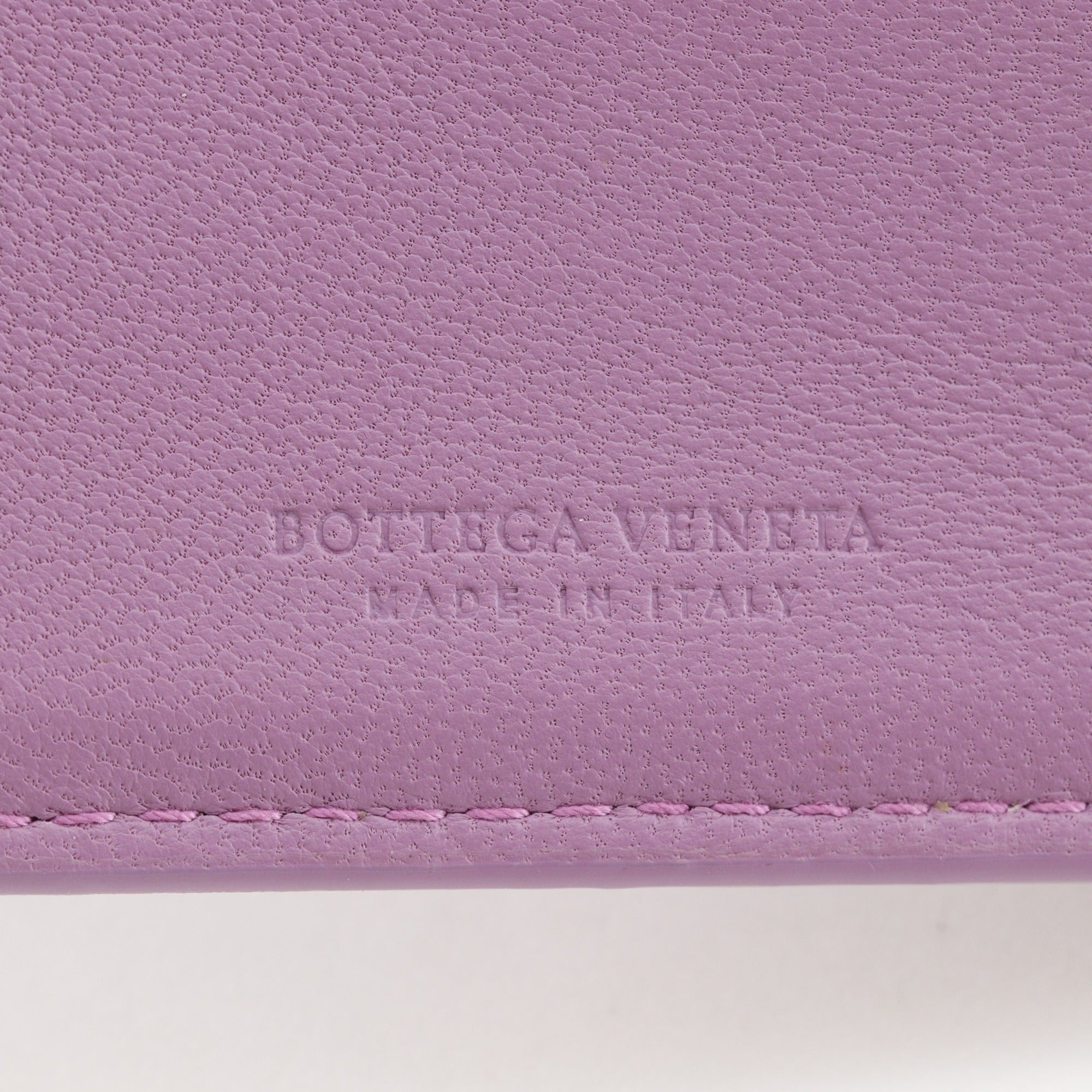 Bottega Veneta Pink Leather Long Wallet (Bi-Fold) (Pre-Owned)