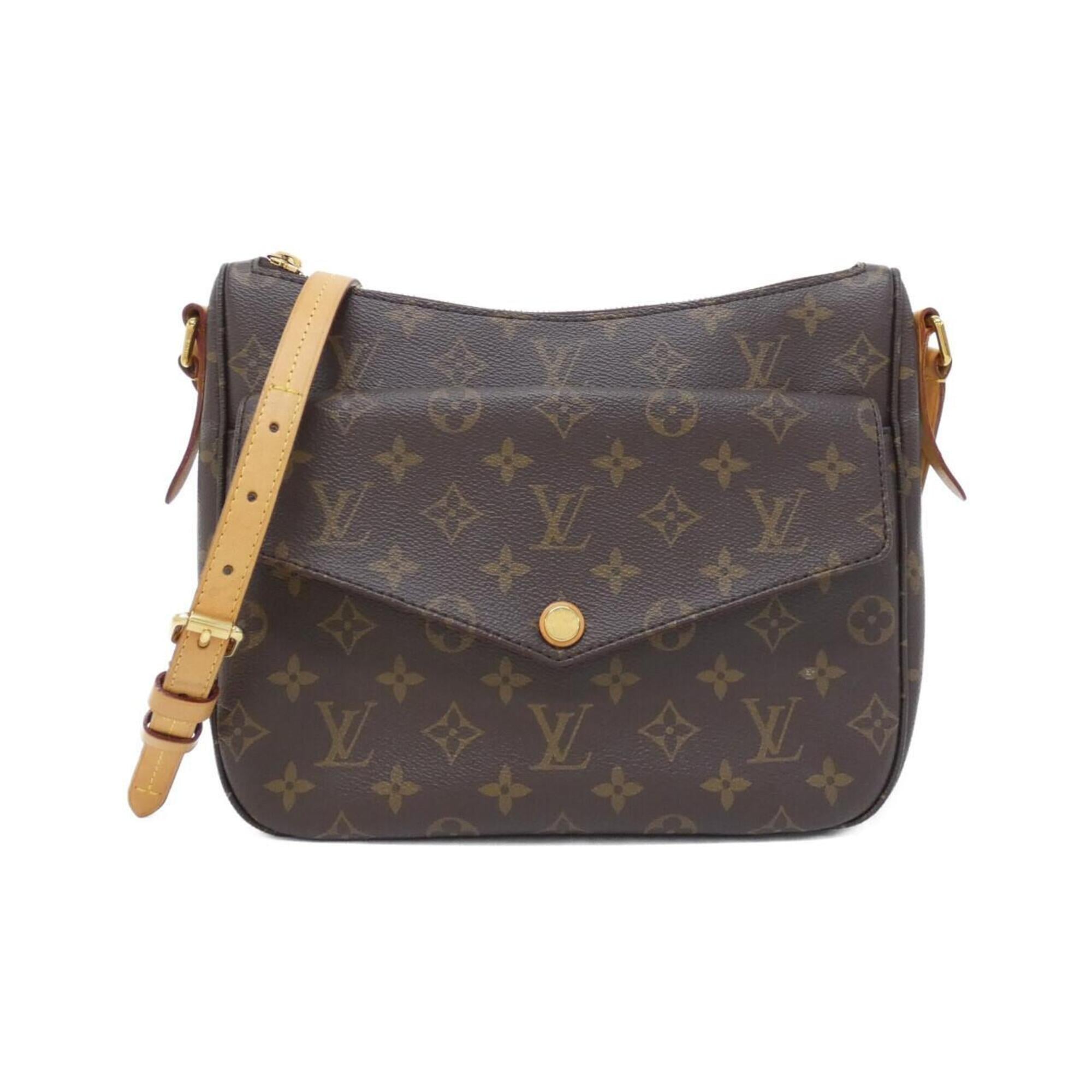 Louis Vuitton Brown Coated Canvas Shoulder Bag (Pre-Owned)