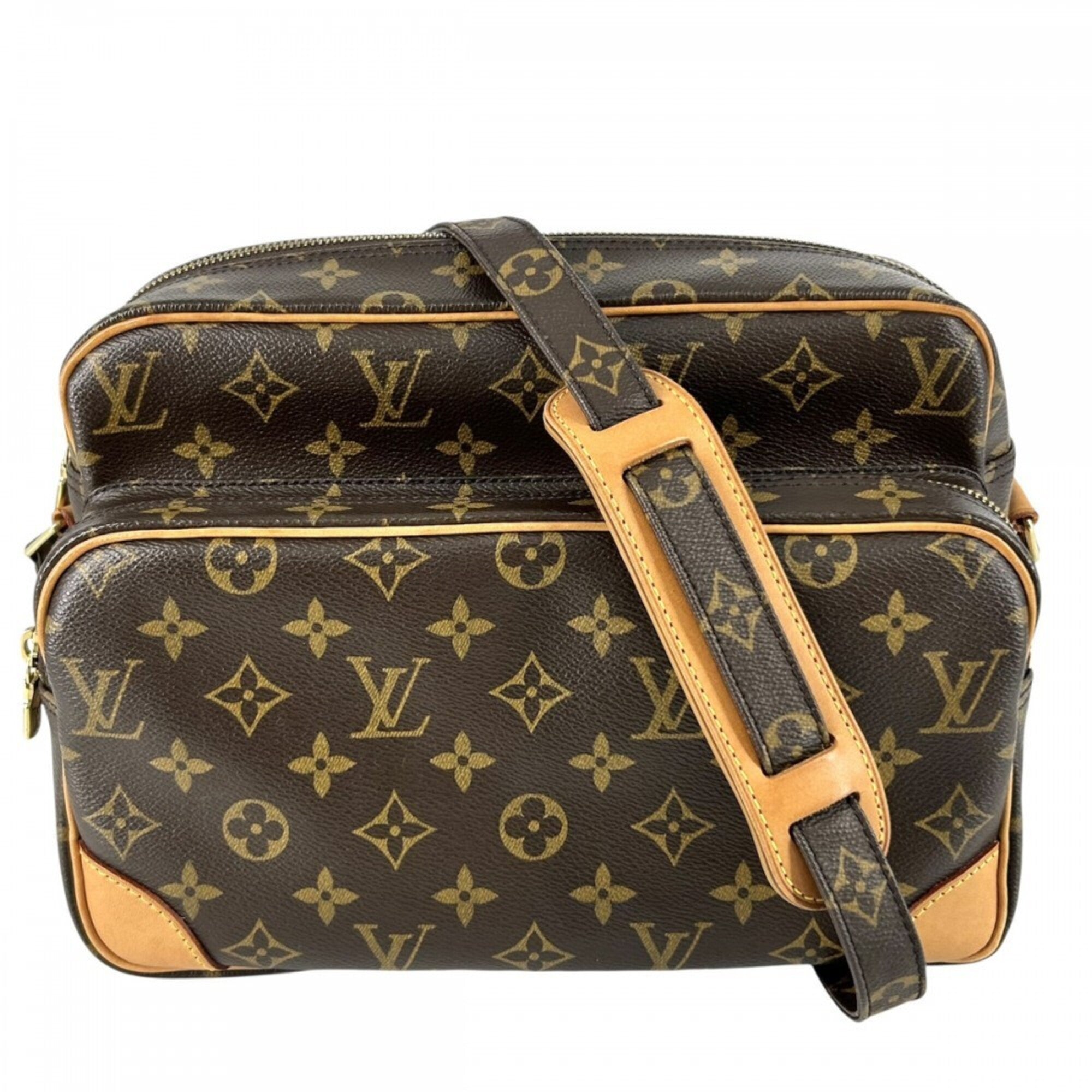 Louis Vuitton Brown Monogram Canvas Shoulder Bag (Pre-Owned)