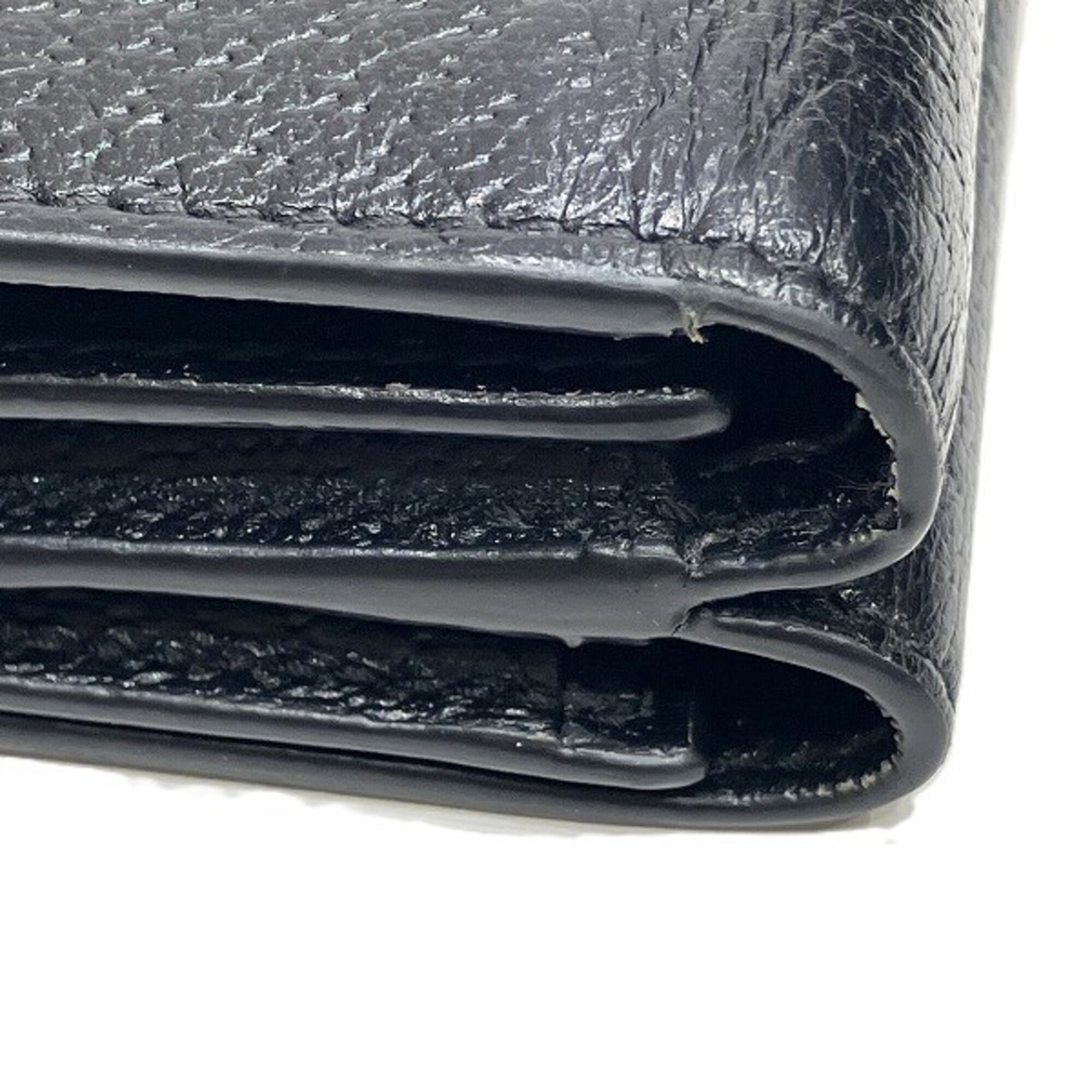 Gucci Black Leather Wallet (Tri-Fold) (Pre-Owned)