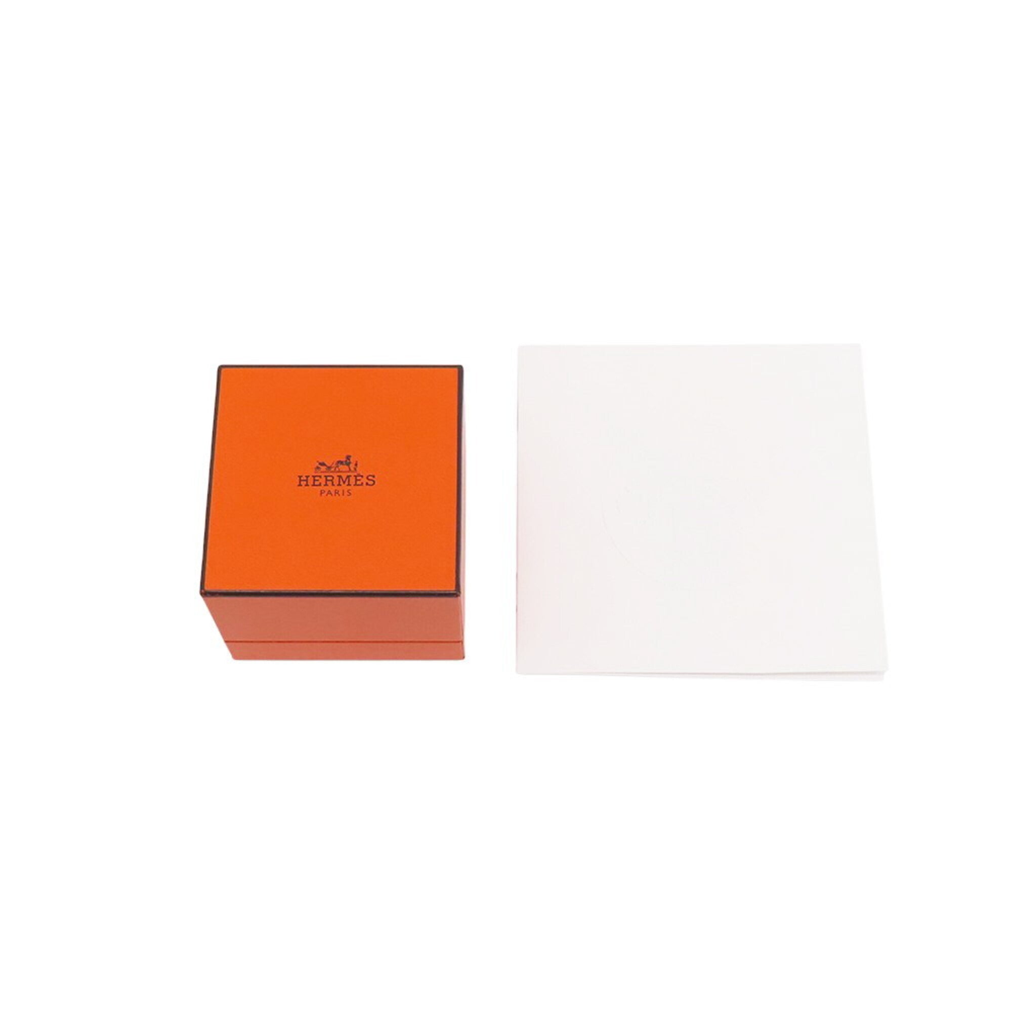 Hermes Silver 925 Band Ring (Pre-Owned)