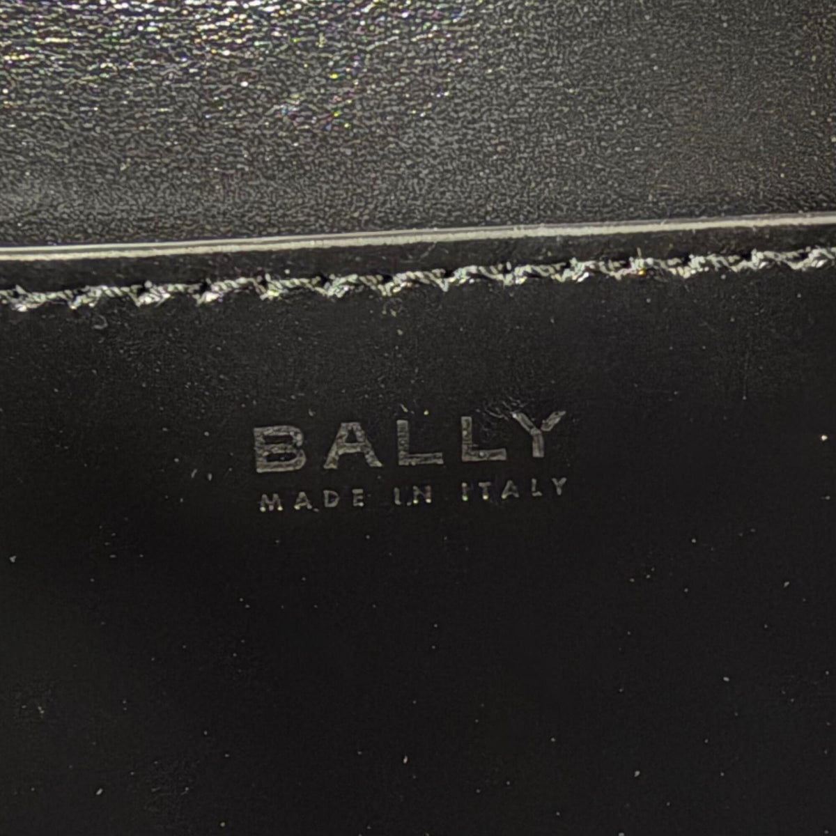Bally Black Leather Handbag Shoulder Bag (Pre-Owned)