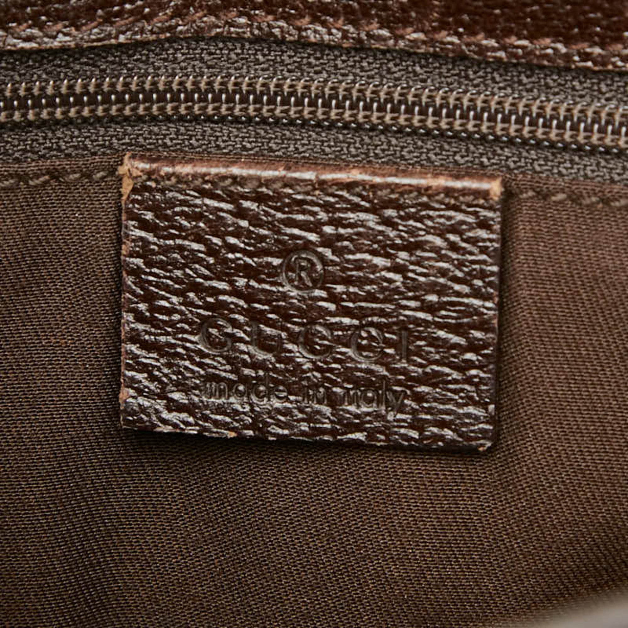 Gucci Gg Canvas Beige Brown Gg Canvas Shoulder Bag (Pre-Owned)