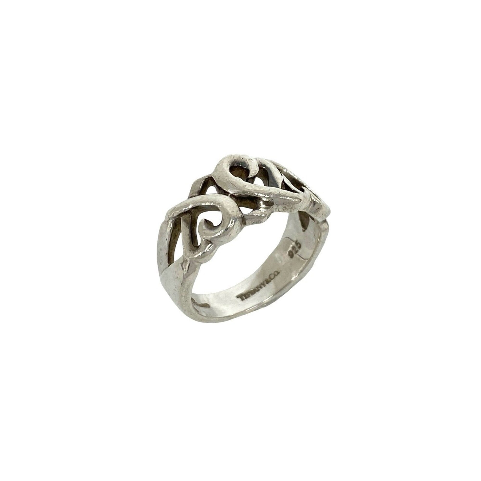 Tiffany Silver Silver 925 Band Ring (Pre-Owned)