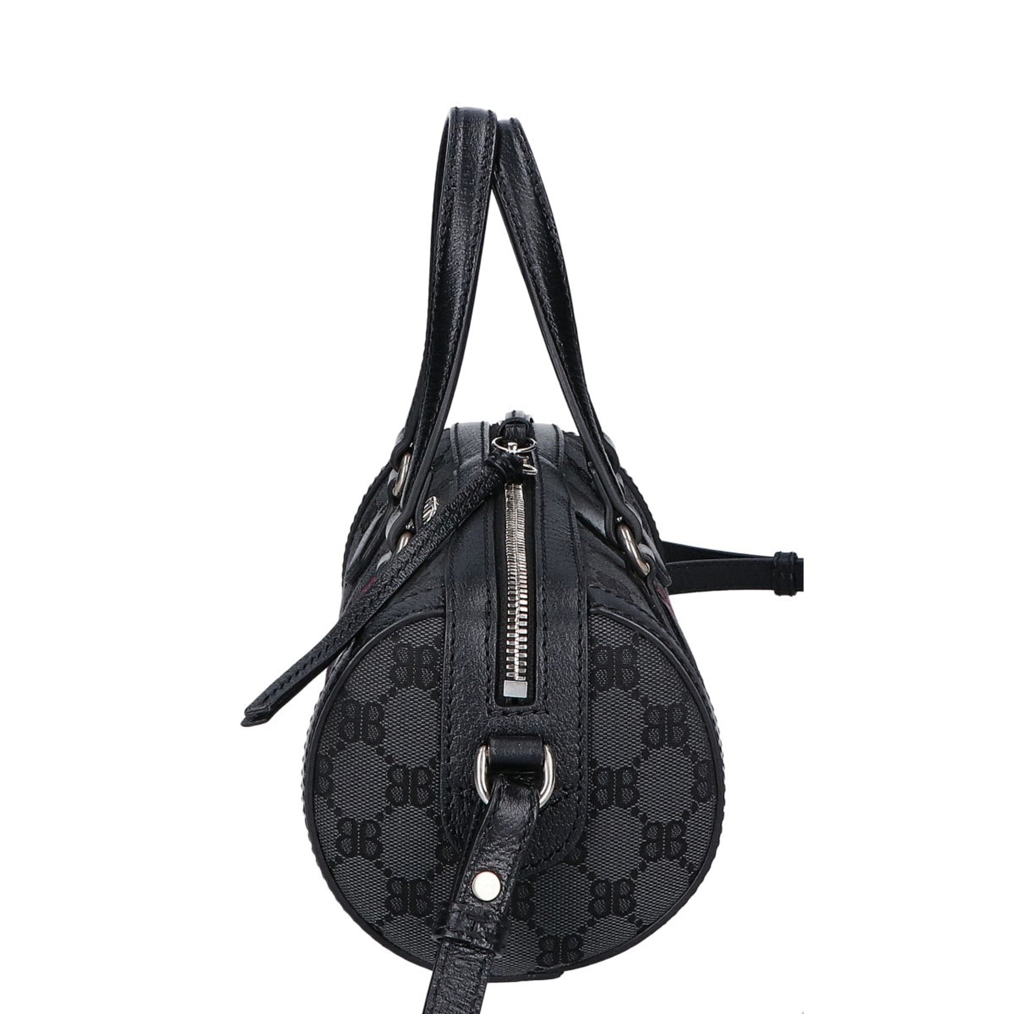 Balenciaga Black Canvas Handbag Shoulder Bag (Pre-Owned)