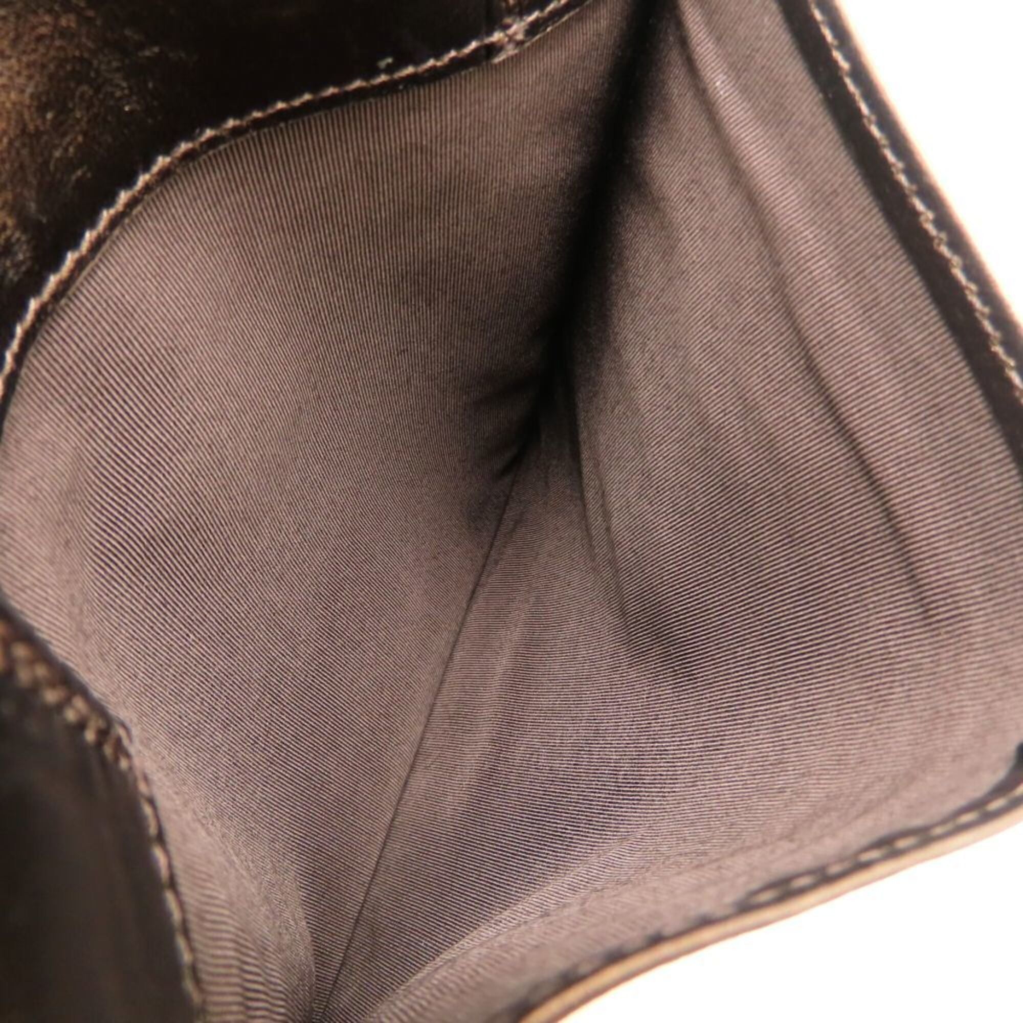 Chanel Bronze Leather Shoulder Bag (Pre-Owned)