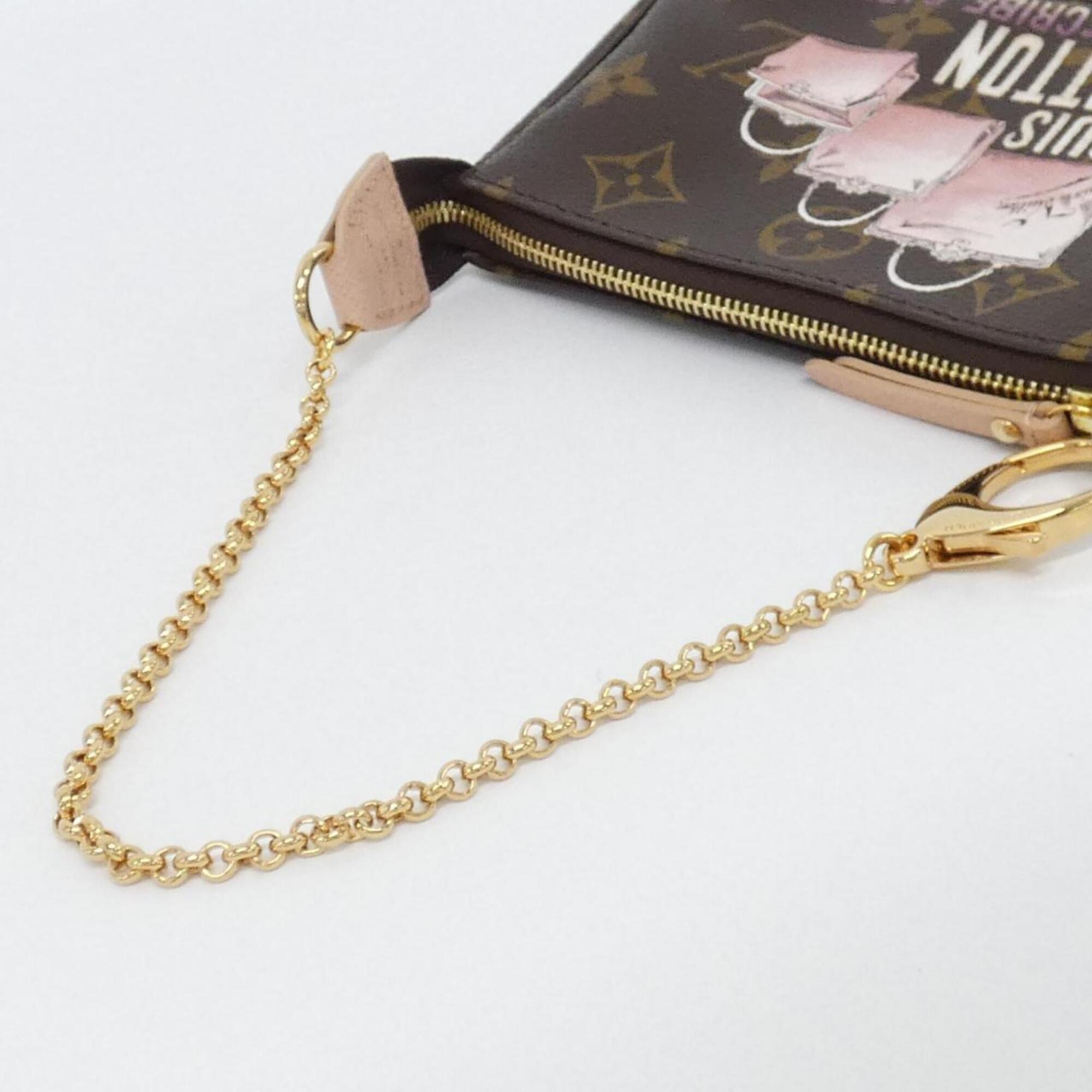 Louis Vuitton Marron Coated Canvas Pouch (Pre-Owned)