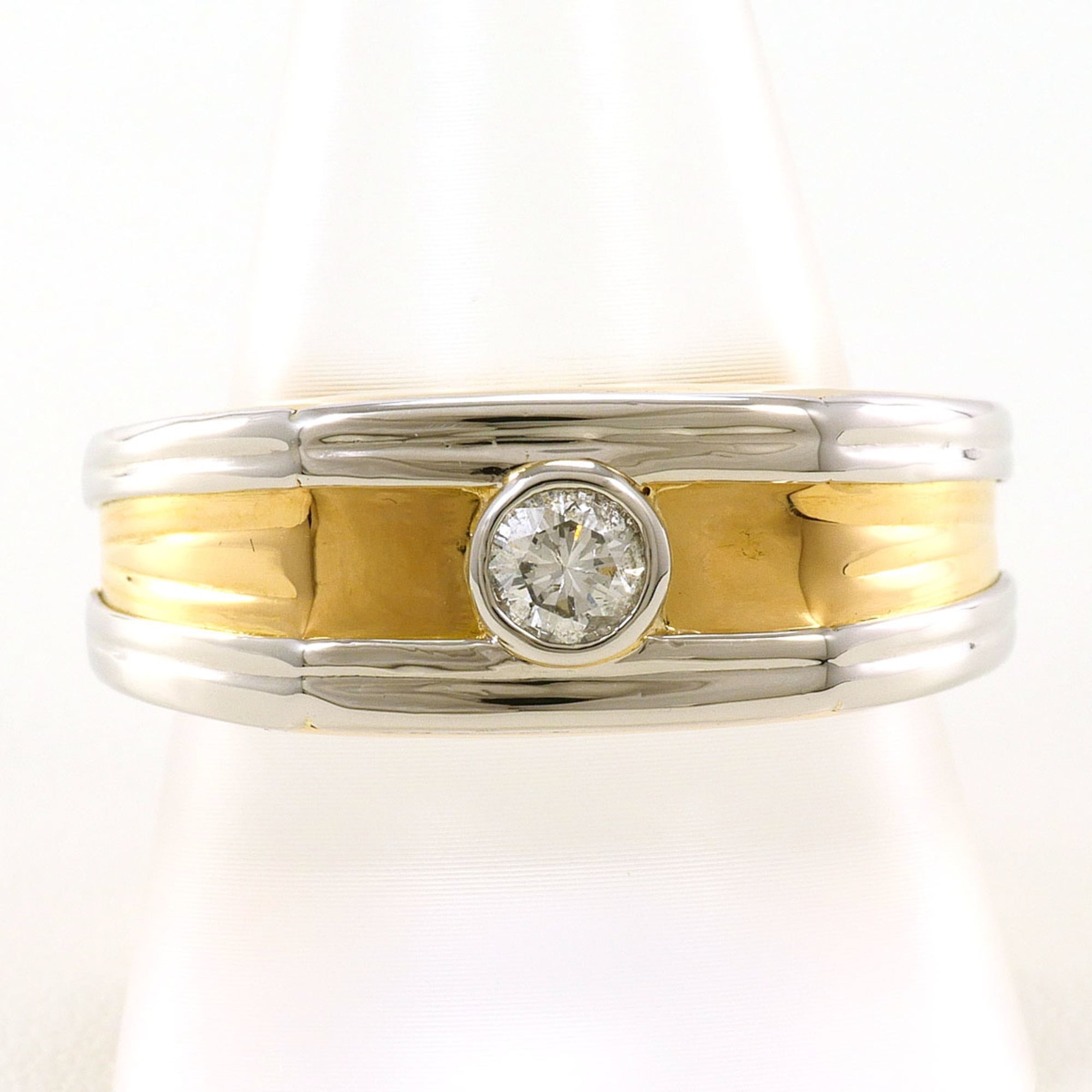 Unbranded White Yellow White Gold Yellow Gold (20K) Band Ring (Pre-Owned)