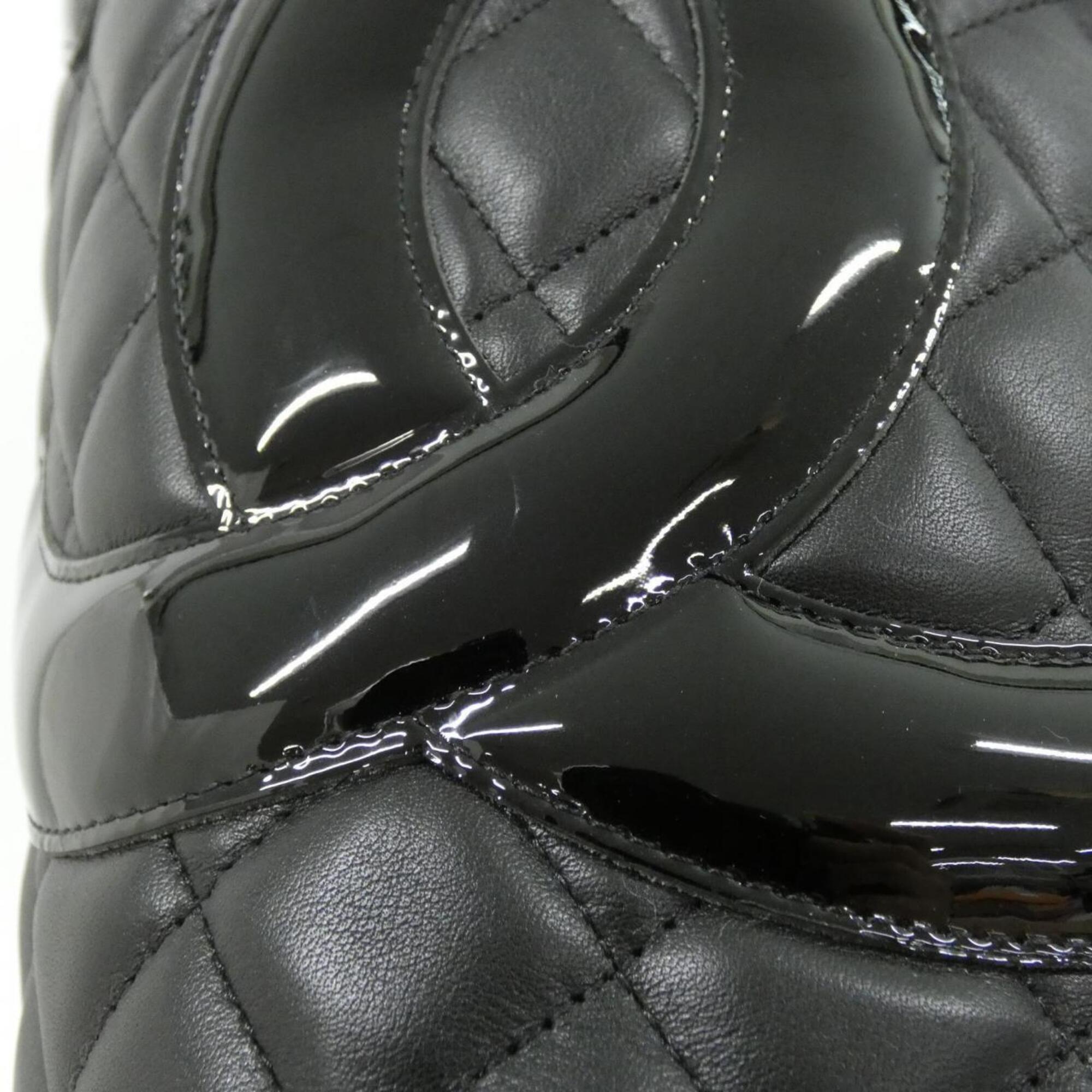 Chanel Black Leather Handbag (Pre-Owned)