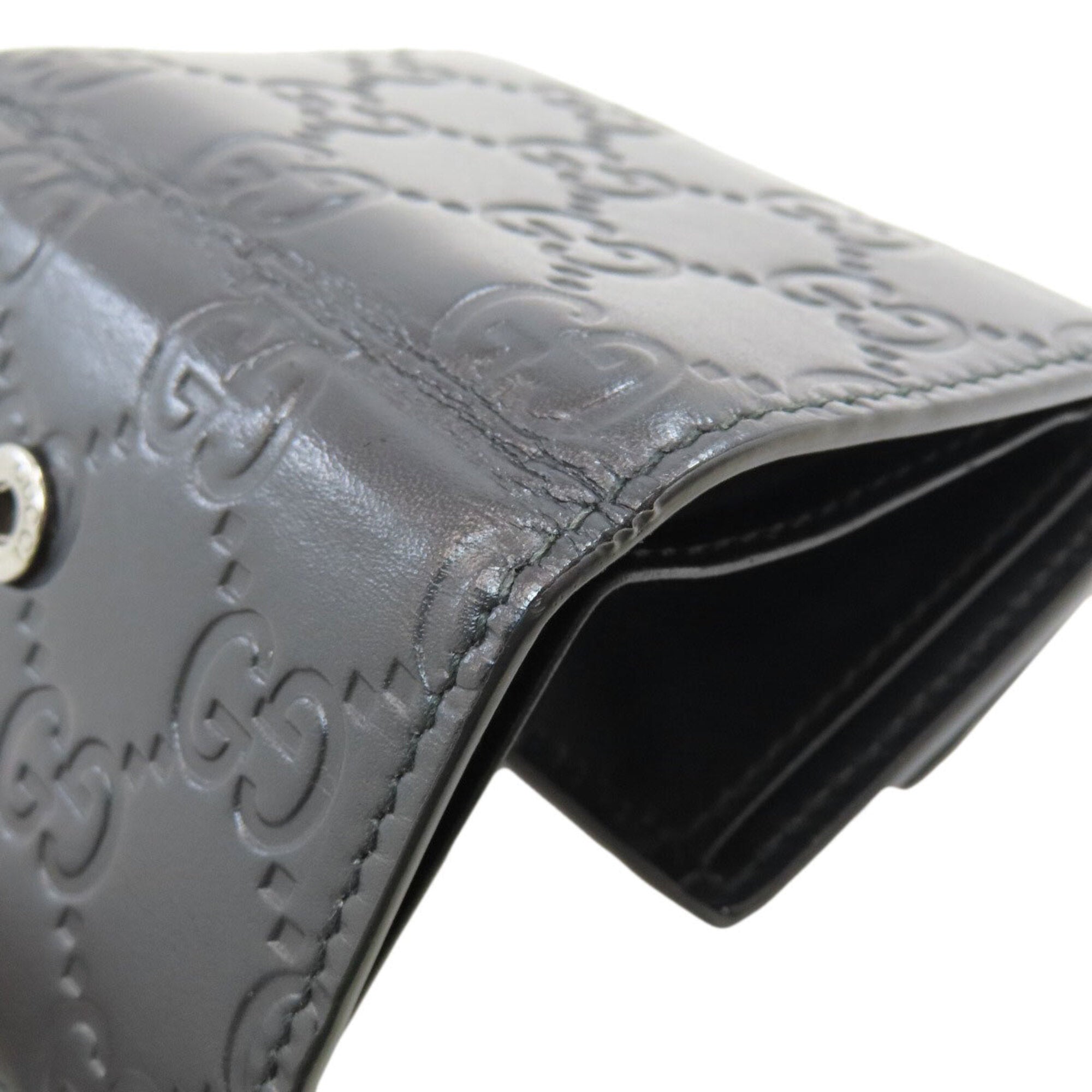 Gucci Black Leather Wallet (Tri-Fold) (Pre-Owned)