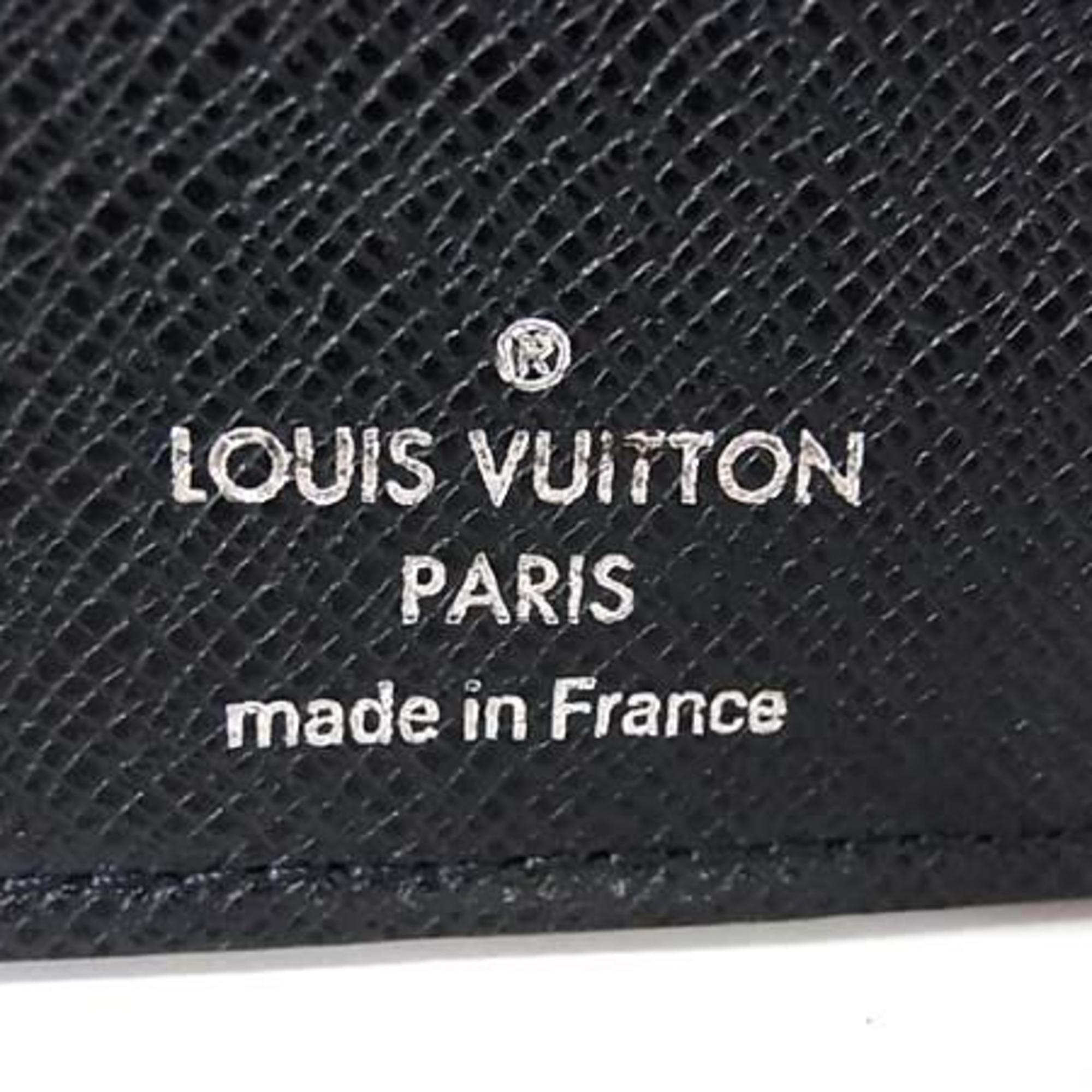Louis Vuitton Dark Navy Taiga Leather Long Wallet (Bi-Fold) (Pre-Owned)