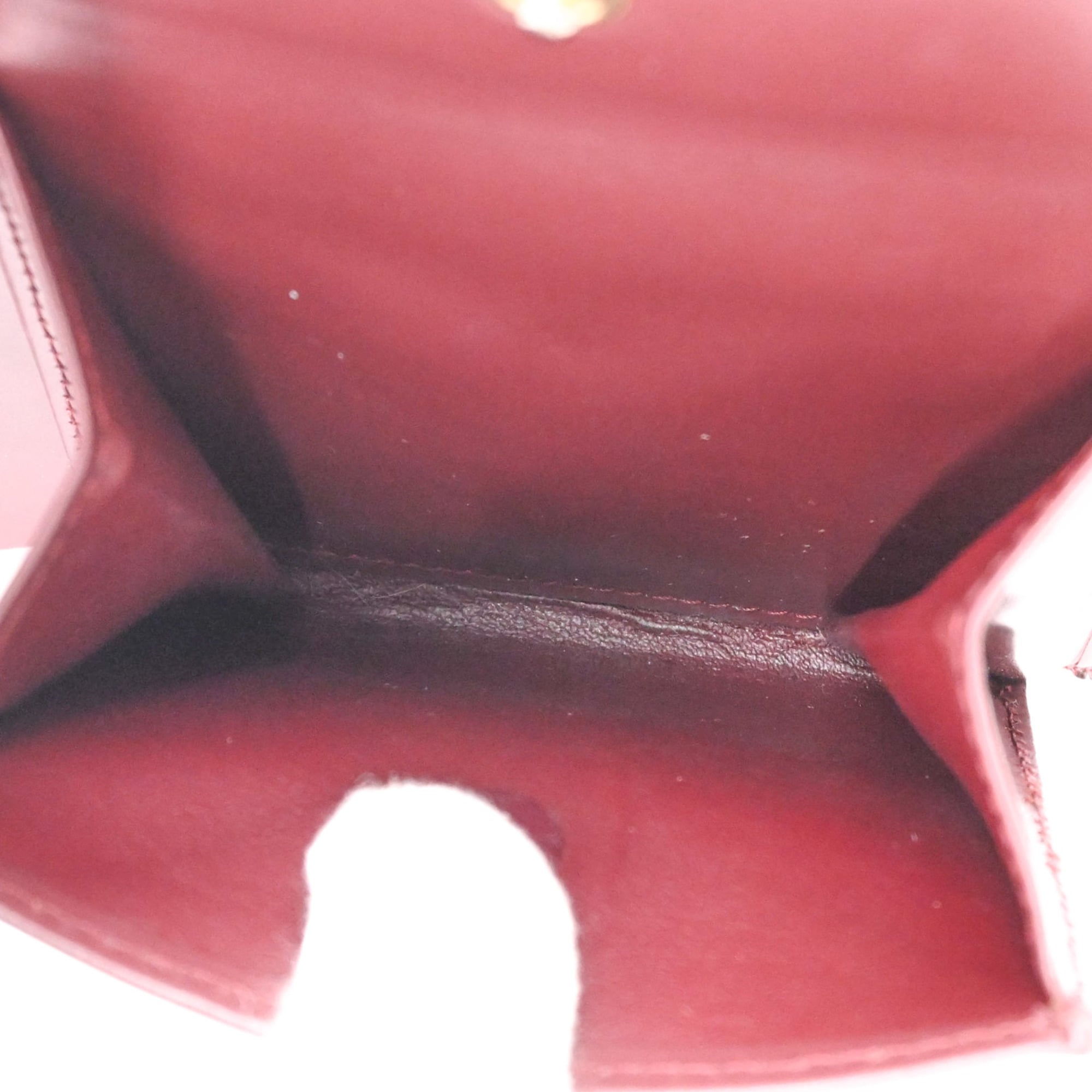 Cartier Must Bordeaux Leather Wallet (Bi-Fold) (Pre-Owned)