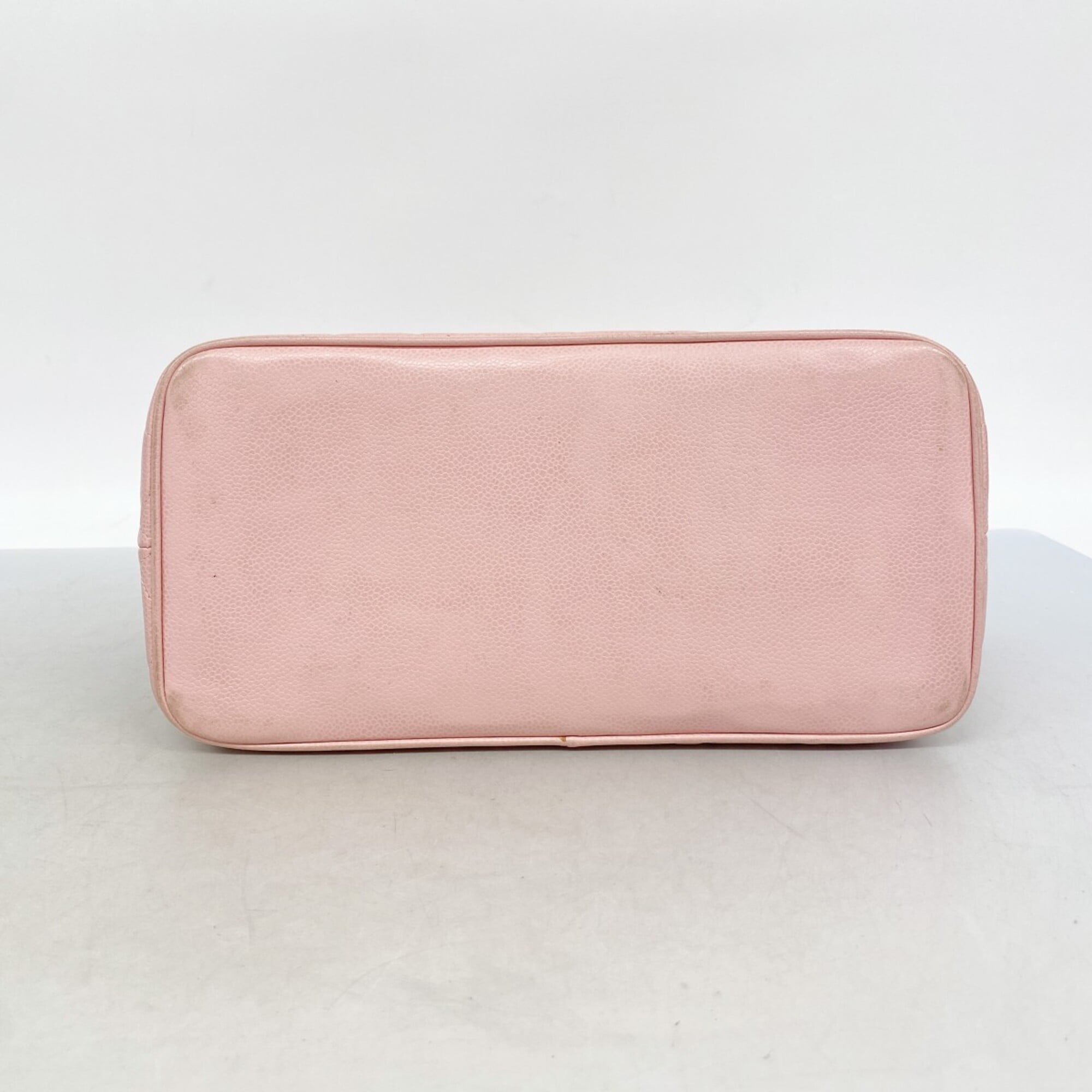 Chanel Pink Grained Calfskin Tote Bag (Pre-Owned)