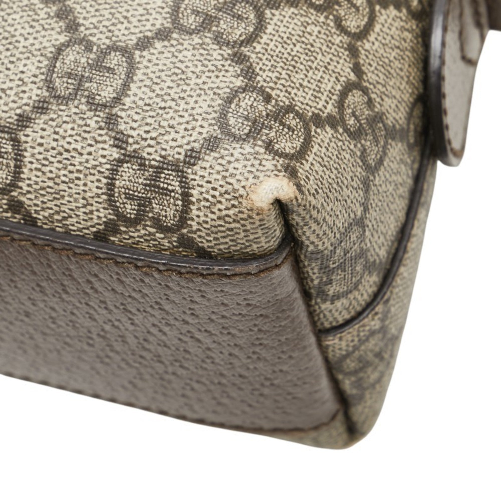 Gucci Ophidia Beige Brown Pvc Leather Shoulder Bag (Pre-Owned)