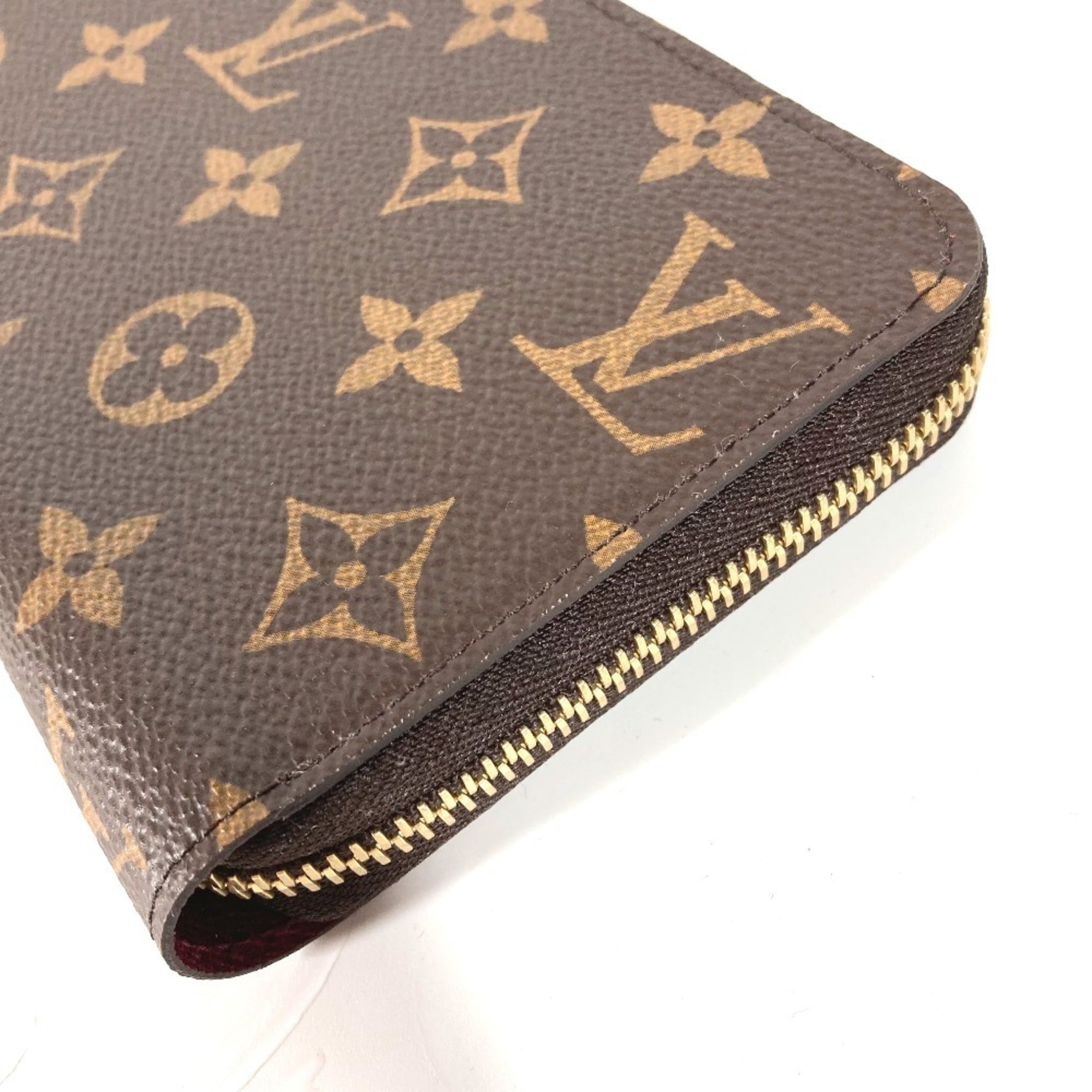 Louis Vuitton Monogram Brown Fuchsia Monogram Monogram Long Bill Wallet (Bi-Fold) (Pre-Owned)