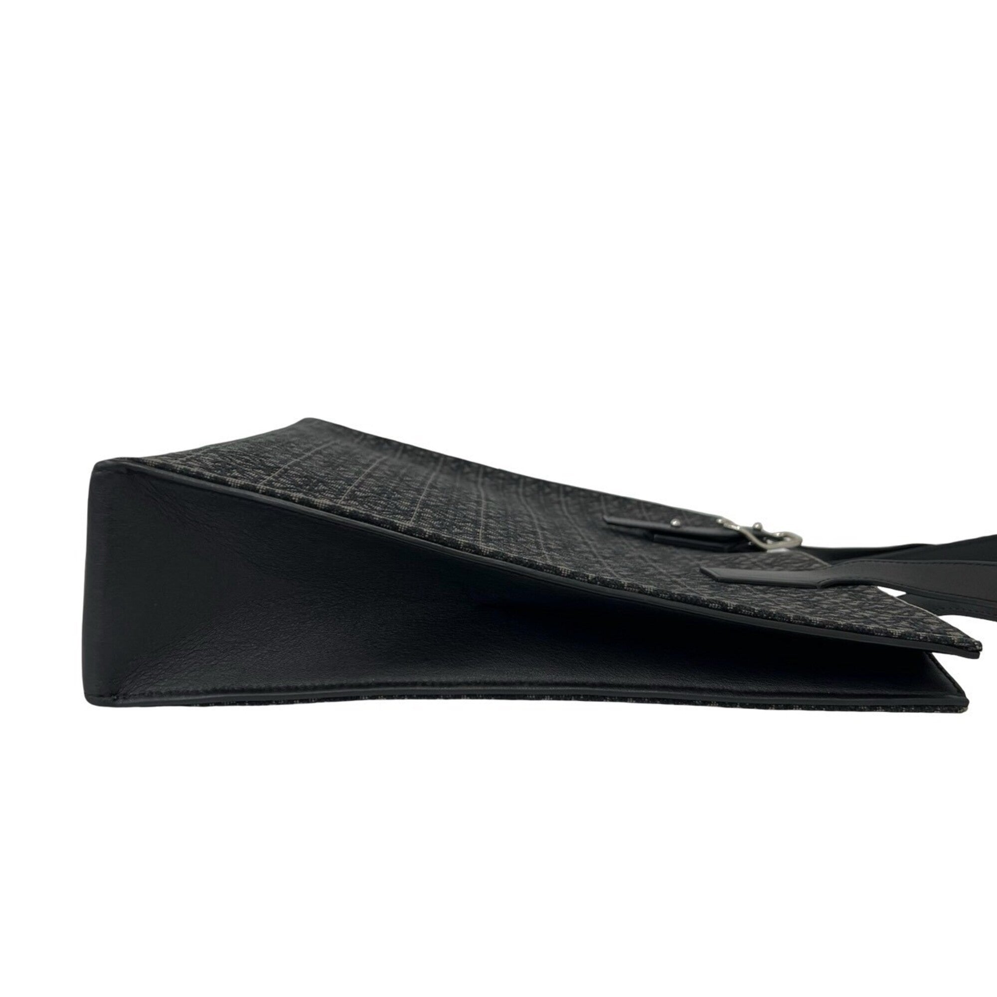Loewe Black Gray Canvas Leather Tote Bag (Pre-Owned)
