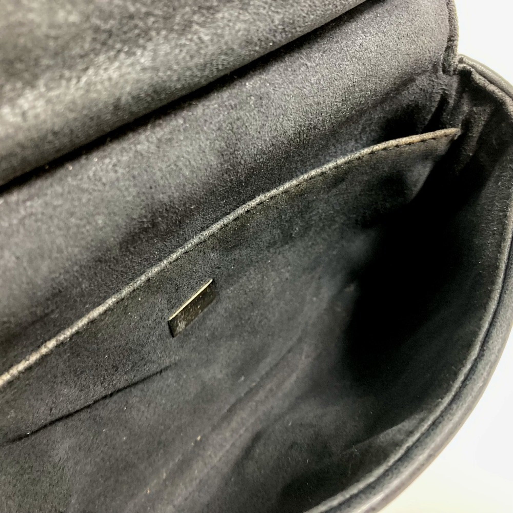 Fendi Black Leather Shoulder Bag (Pre-Owned)