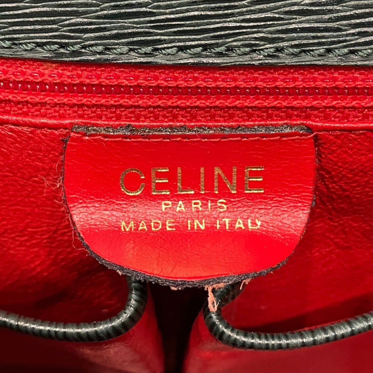 Celine Green Khaki Leather Handbag (Pre-Owned)