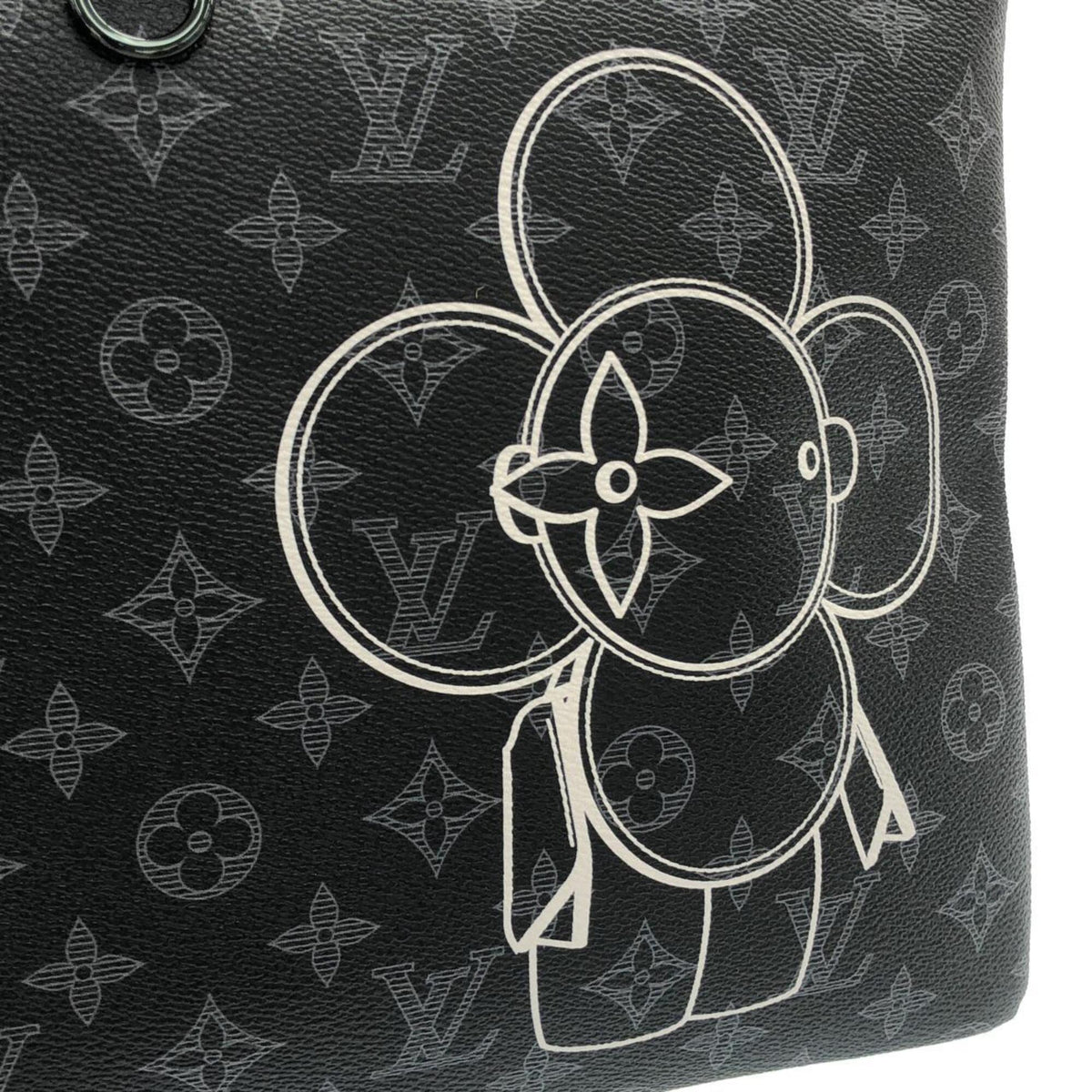 Louis Vuitton Black Coated Canvas Leather Handbag Pochette (Pre-Owned)