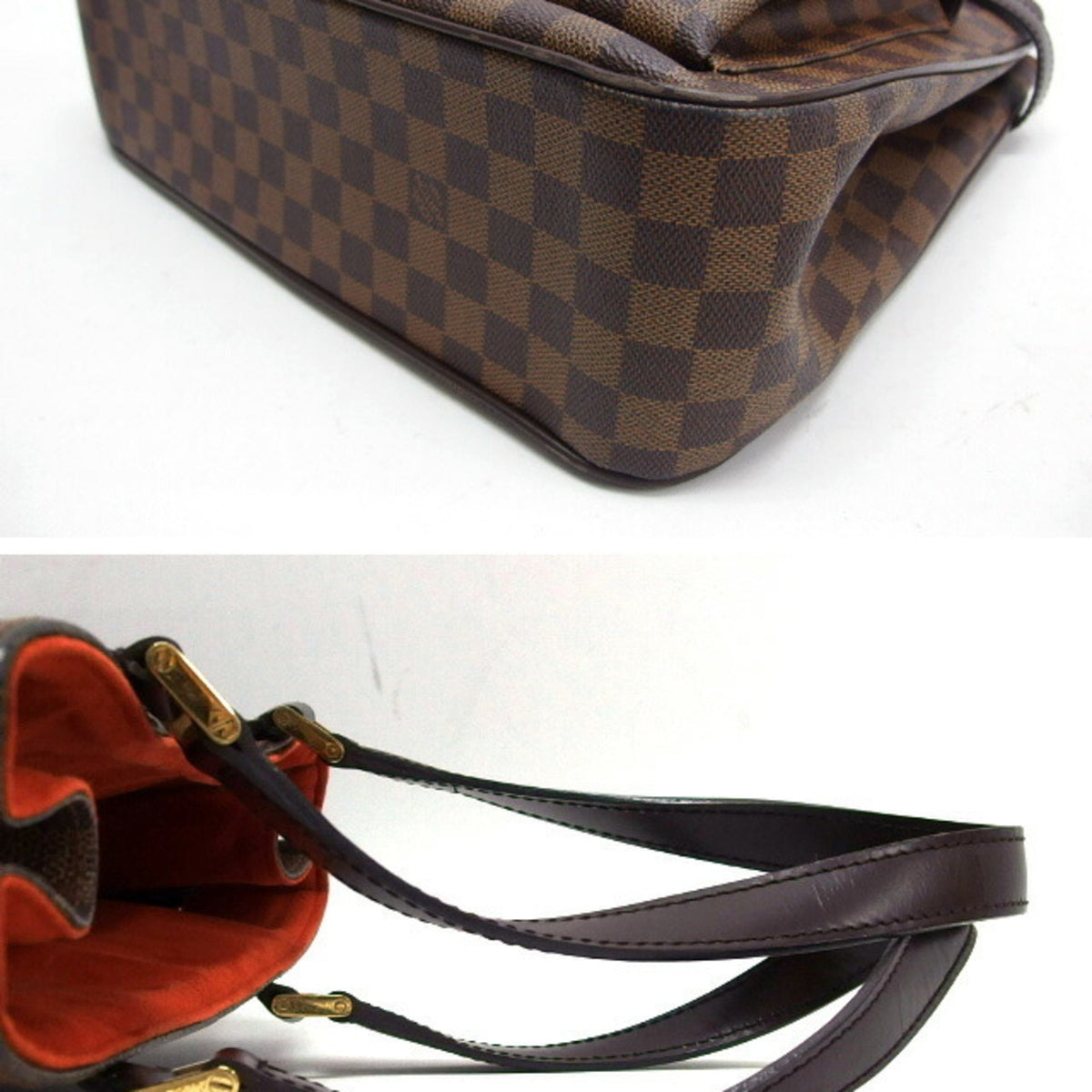 Louis Vuitton Damier Brown Damier Canvas Dark Brown Galle Damier Canvas Handbag Shoulder Bag Tote Bag (Pre-Owned)