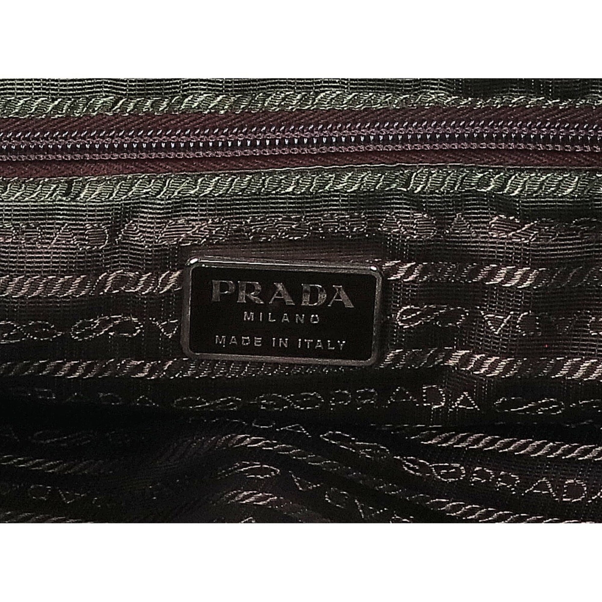 Prada Khaki Nylon Tote Bag (Pre-Owned)