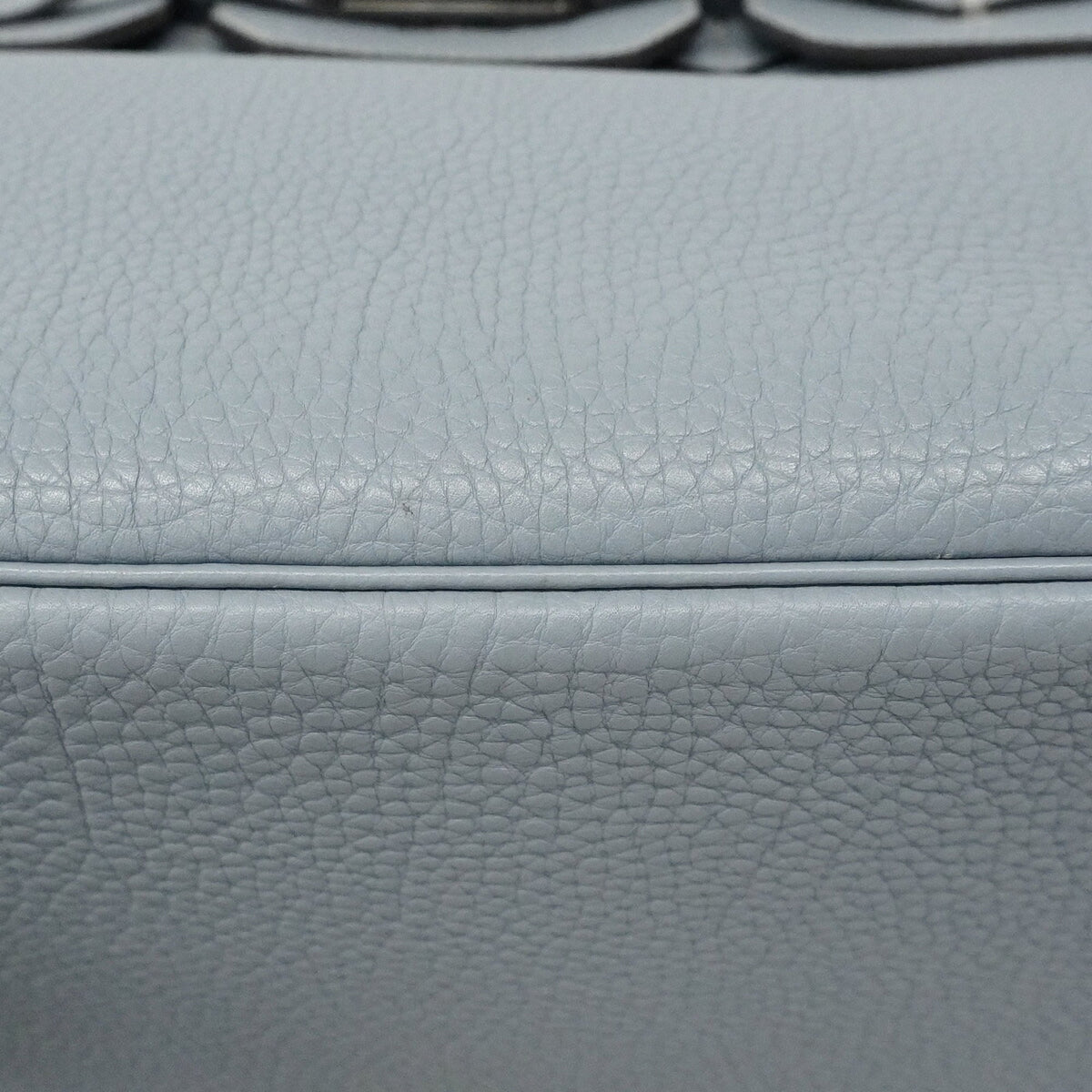 Hermes Blue Lin Togo Leather Handbag (Pre-Owned)