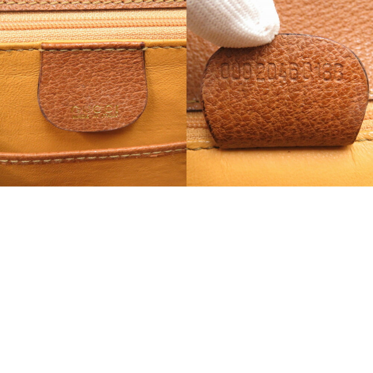 Gucci Brown Bamboo Leather Handbag (Pre-Owned)