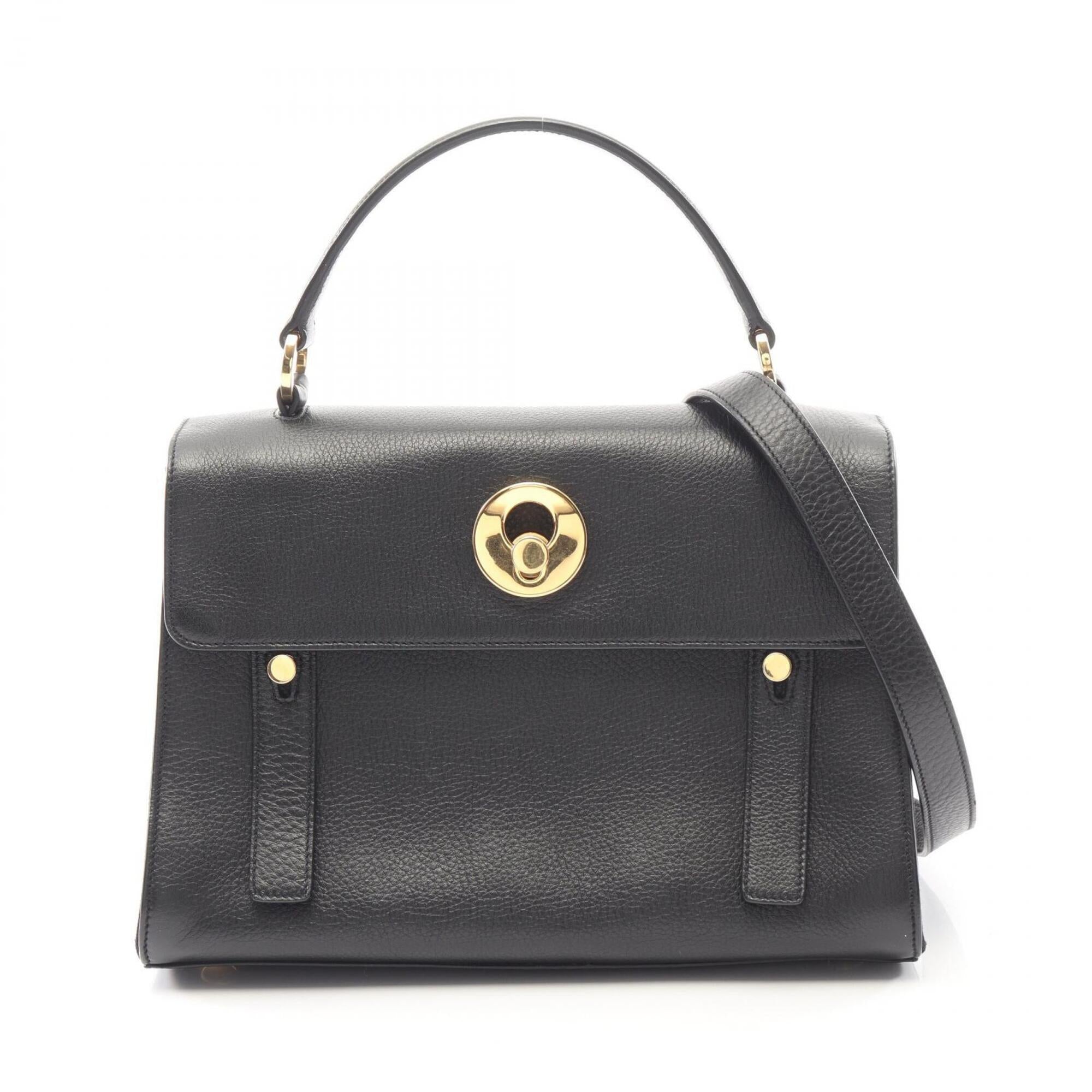 Yves Saint Laurent Black Leather Handbag (Pre-Owned)