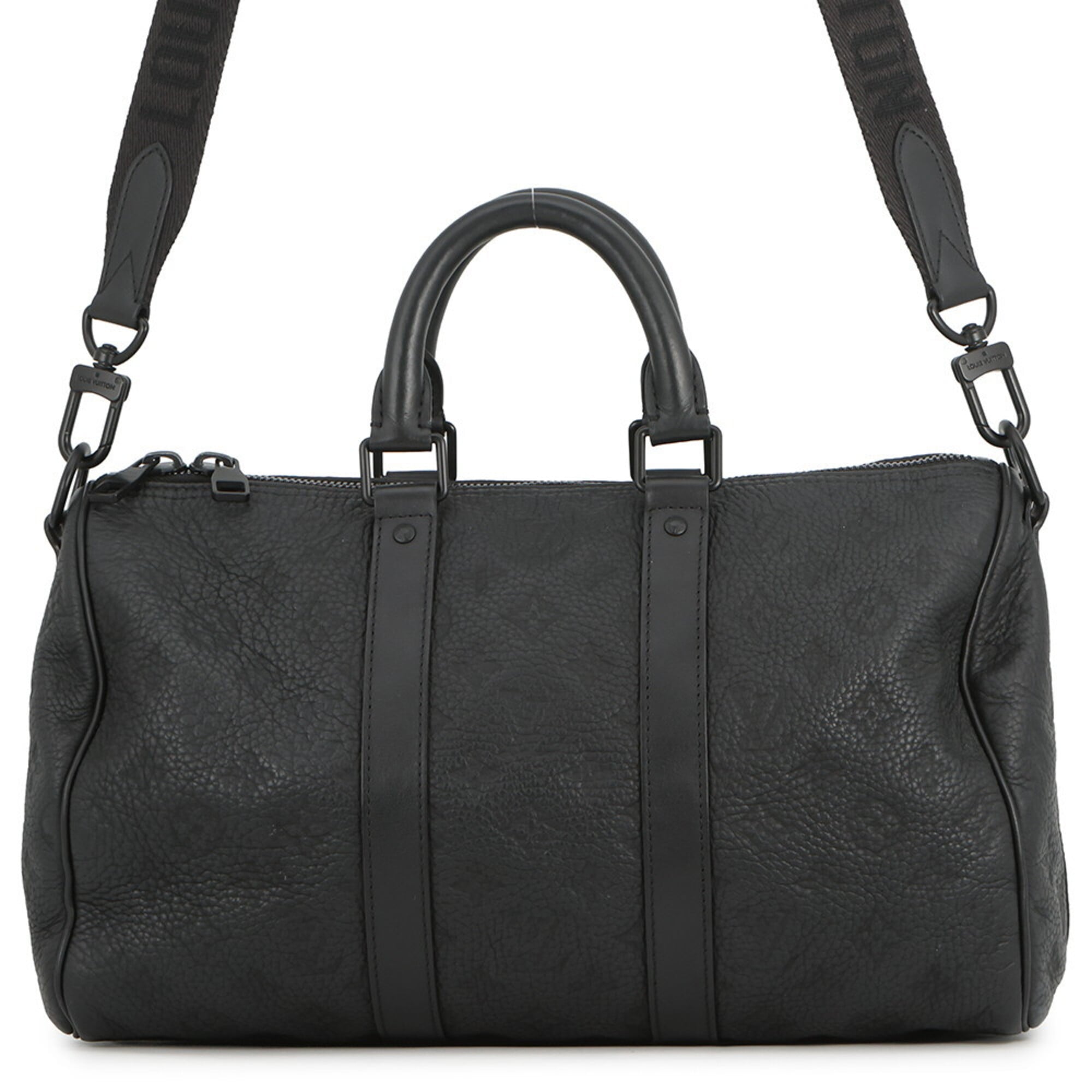 Louis Vuitton Monogram Black Monogram Noir Leather Handbag (Pre-Owned)