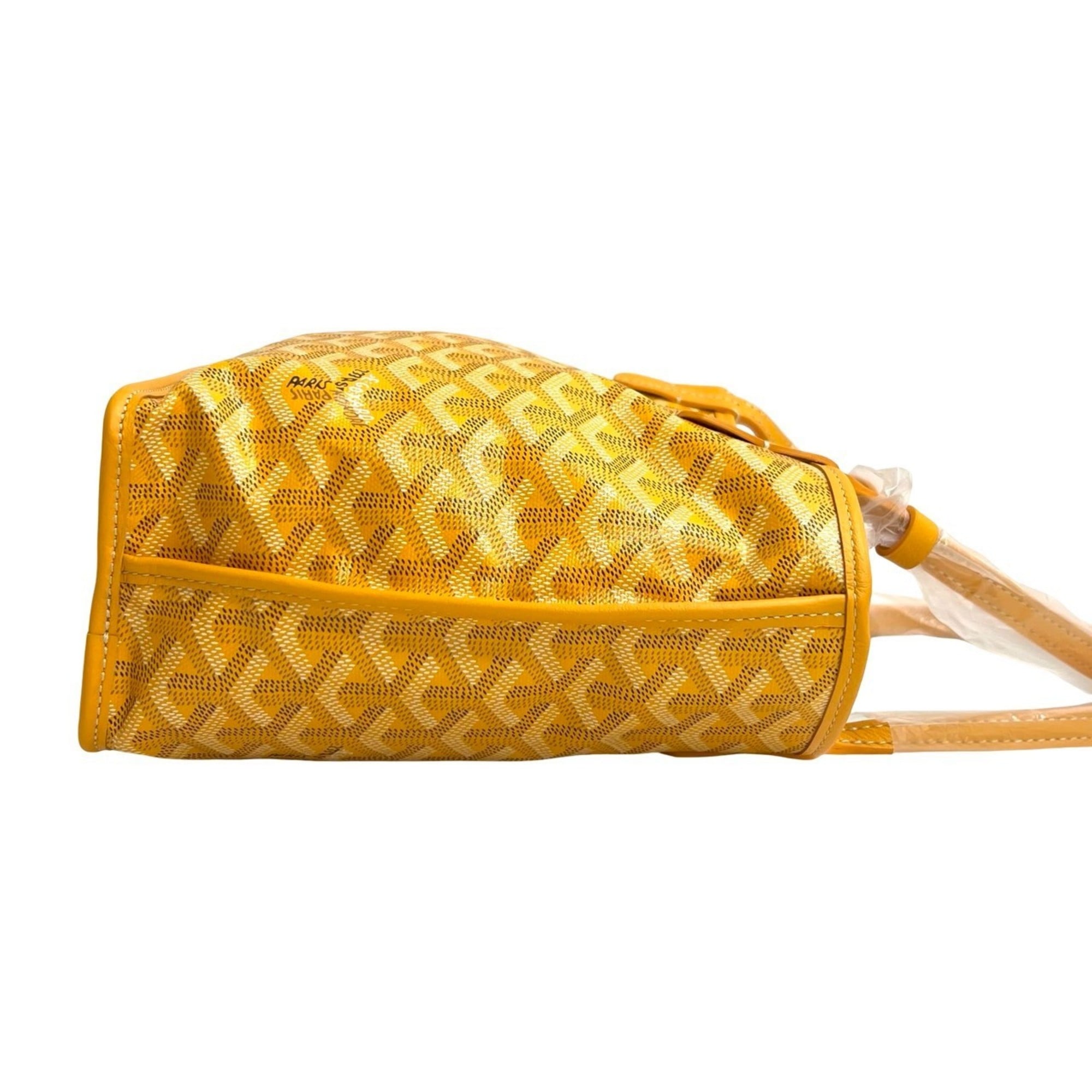 Goyard Yellow Leather Handbag Pouch Tote Bag (Pre-Owned)