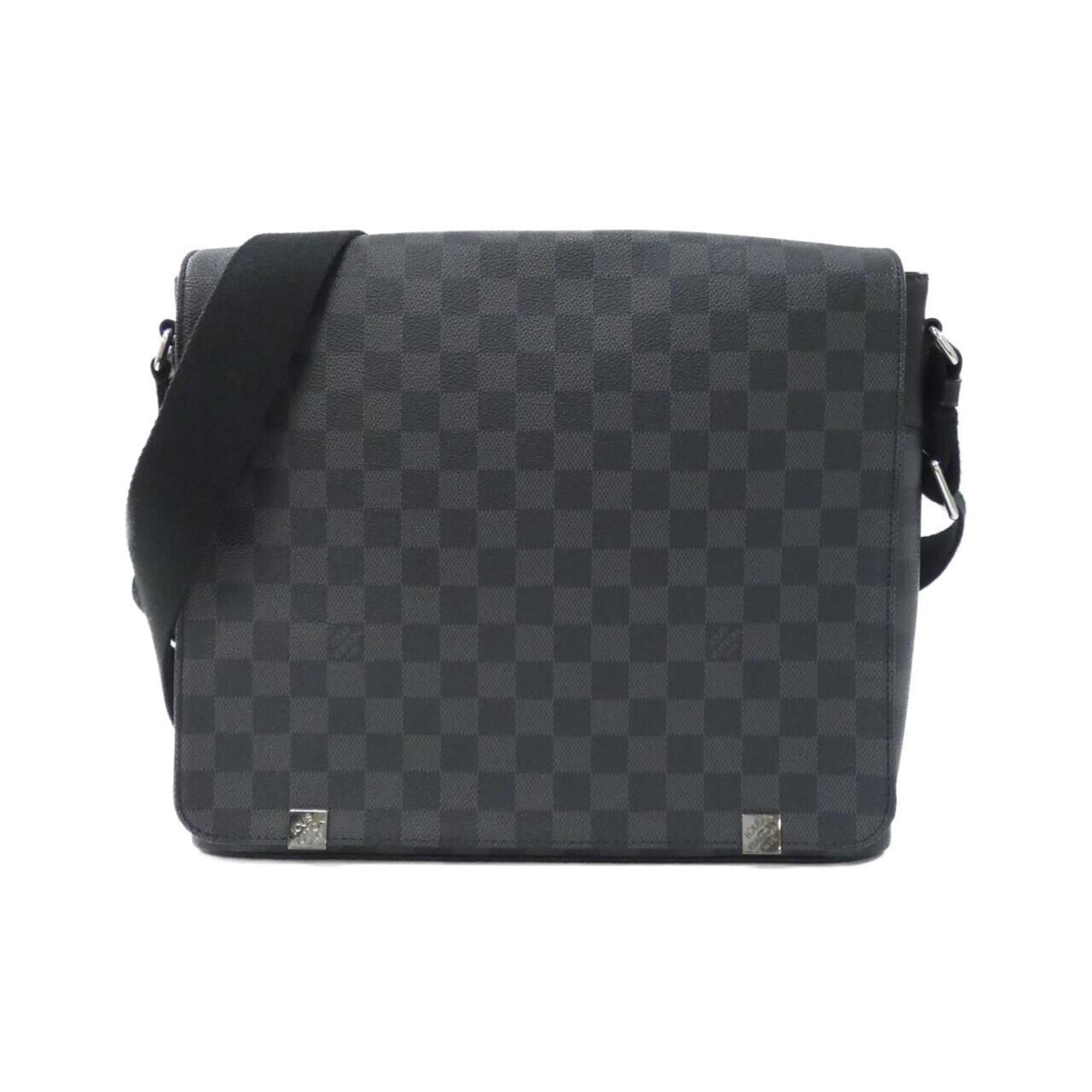 Louis Vuitton Graphite Coated Canvas Shoulder Bag (Pre-Owned)