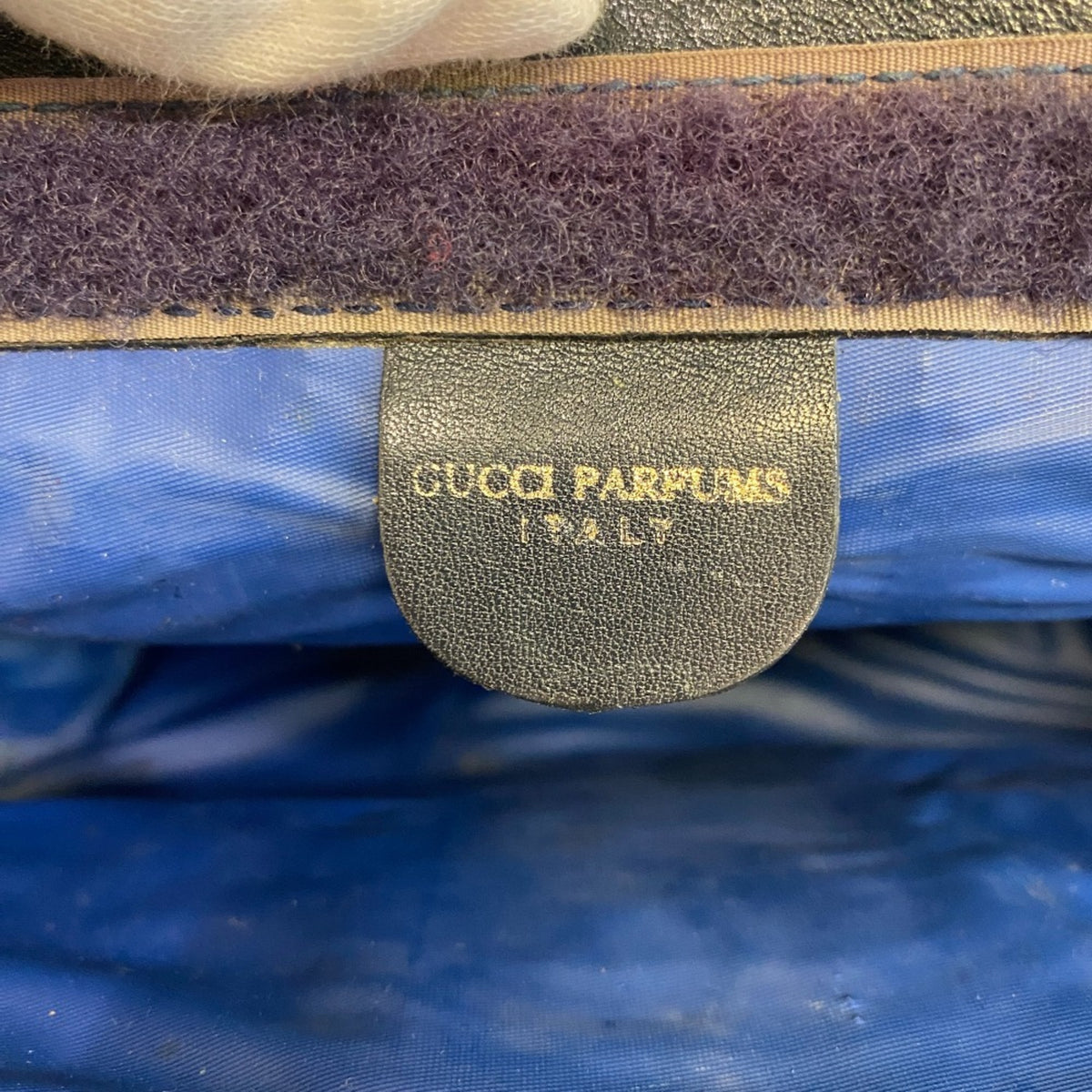 Gucci Navy Pvc Clutch Bag Pouch (Pre-Owned)
