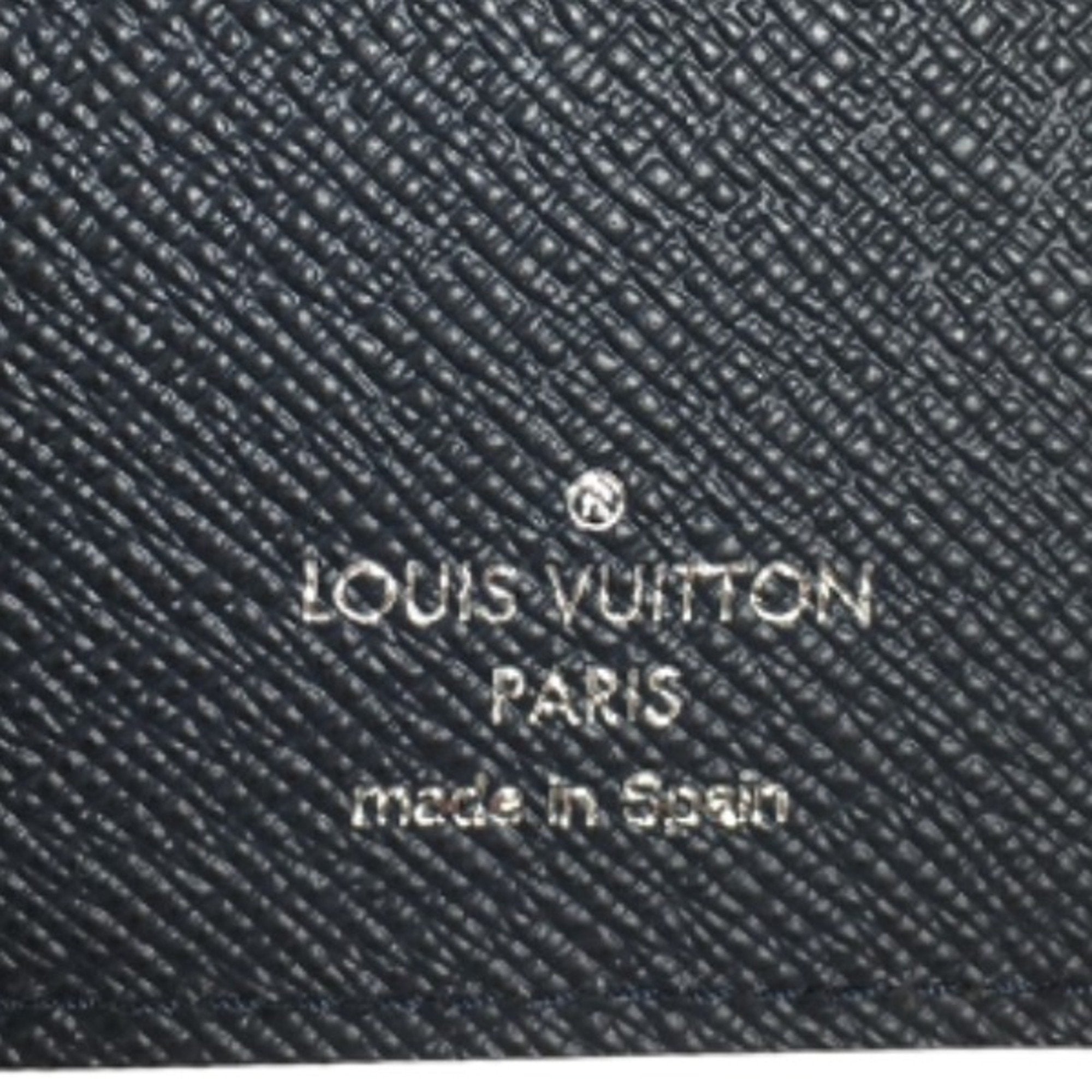 Louis Vuitton Navy Blue Epi Leather Long Wallet (Bi-Fold) (Pre-Owned)