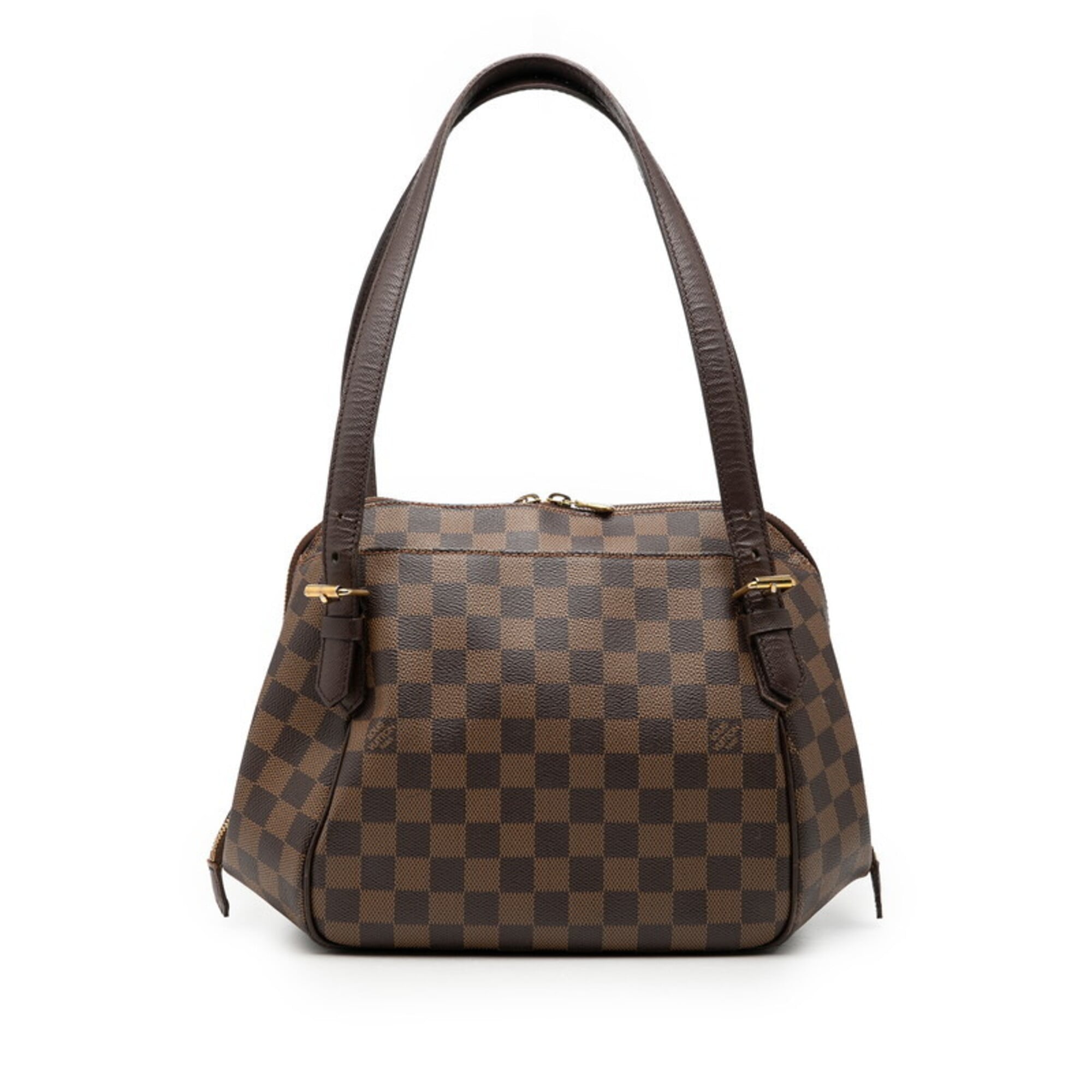 Louis Vuitton Damier Brown Ebene Pvc Leather Handbag Shoulder Bag (Pre-Owned)
