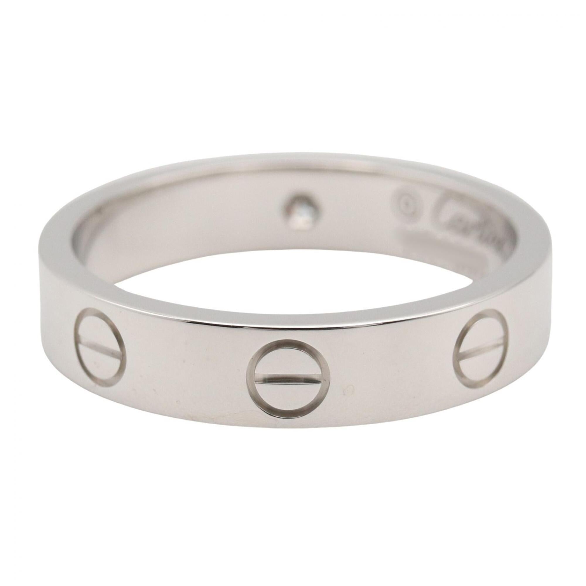 Cartier Silver Clear White Gold (18K) Band Ring (Pre-Owned)