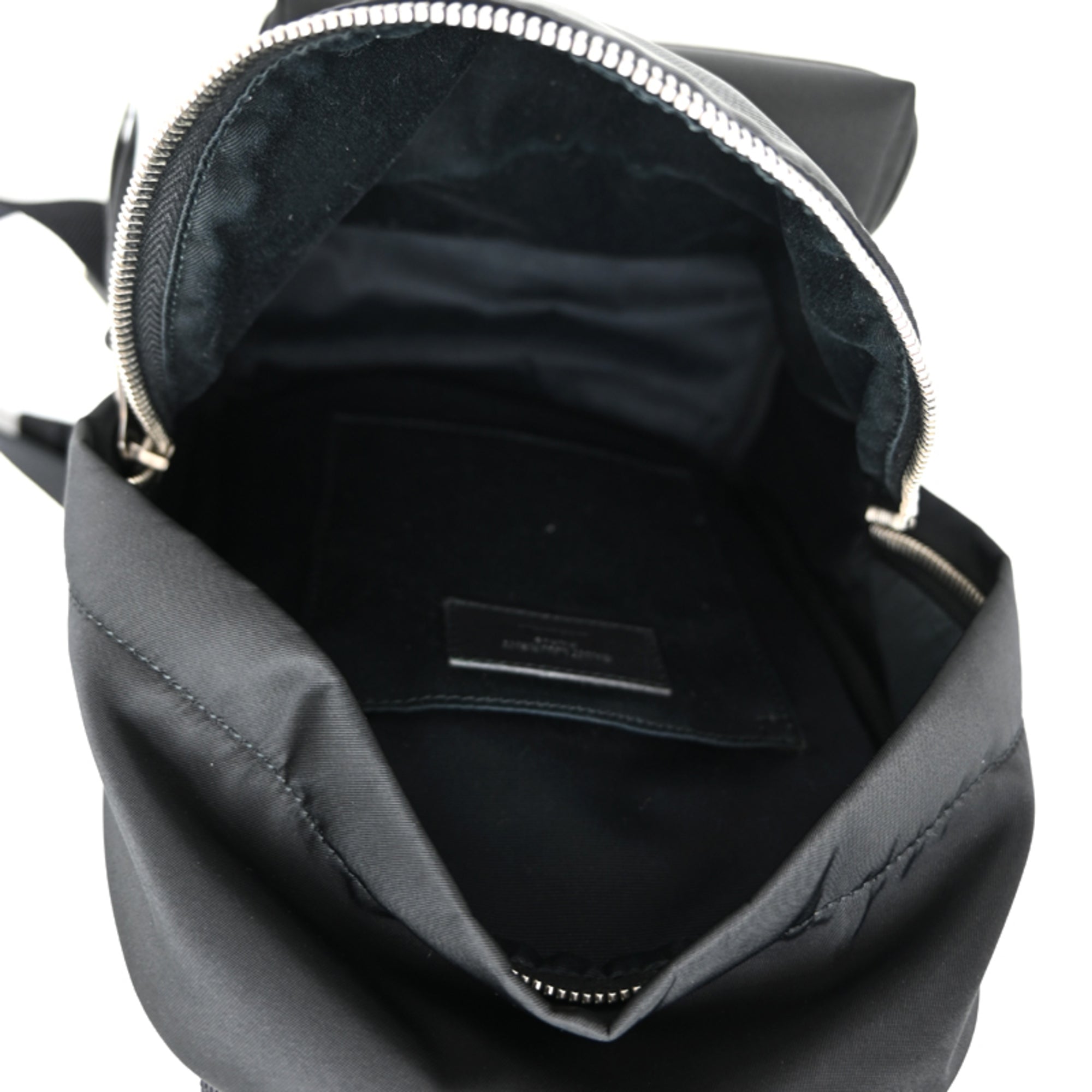 Saint Laurent Black Nylon Leather Backpack (Pre-Owned)