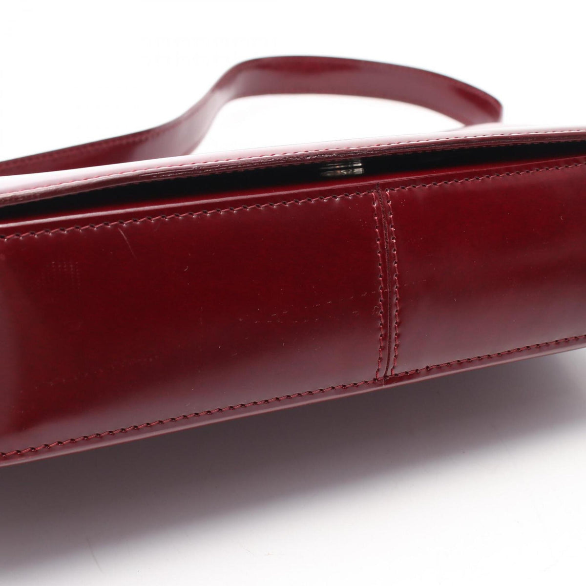 Cartier Panthère Bordeaux Leather Shoulder Bag (Pre-Owned)